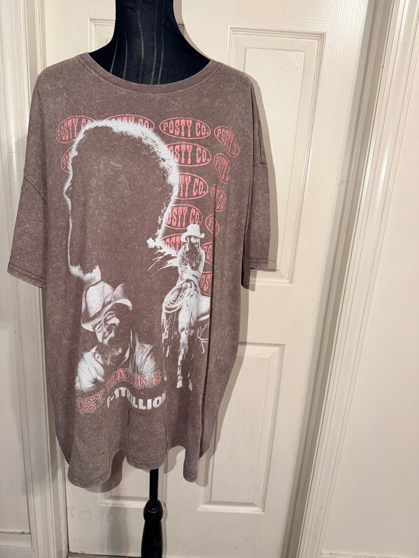 Post Malone Double Sided Oversized Distressed Tee