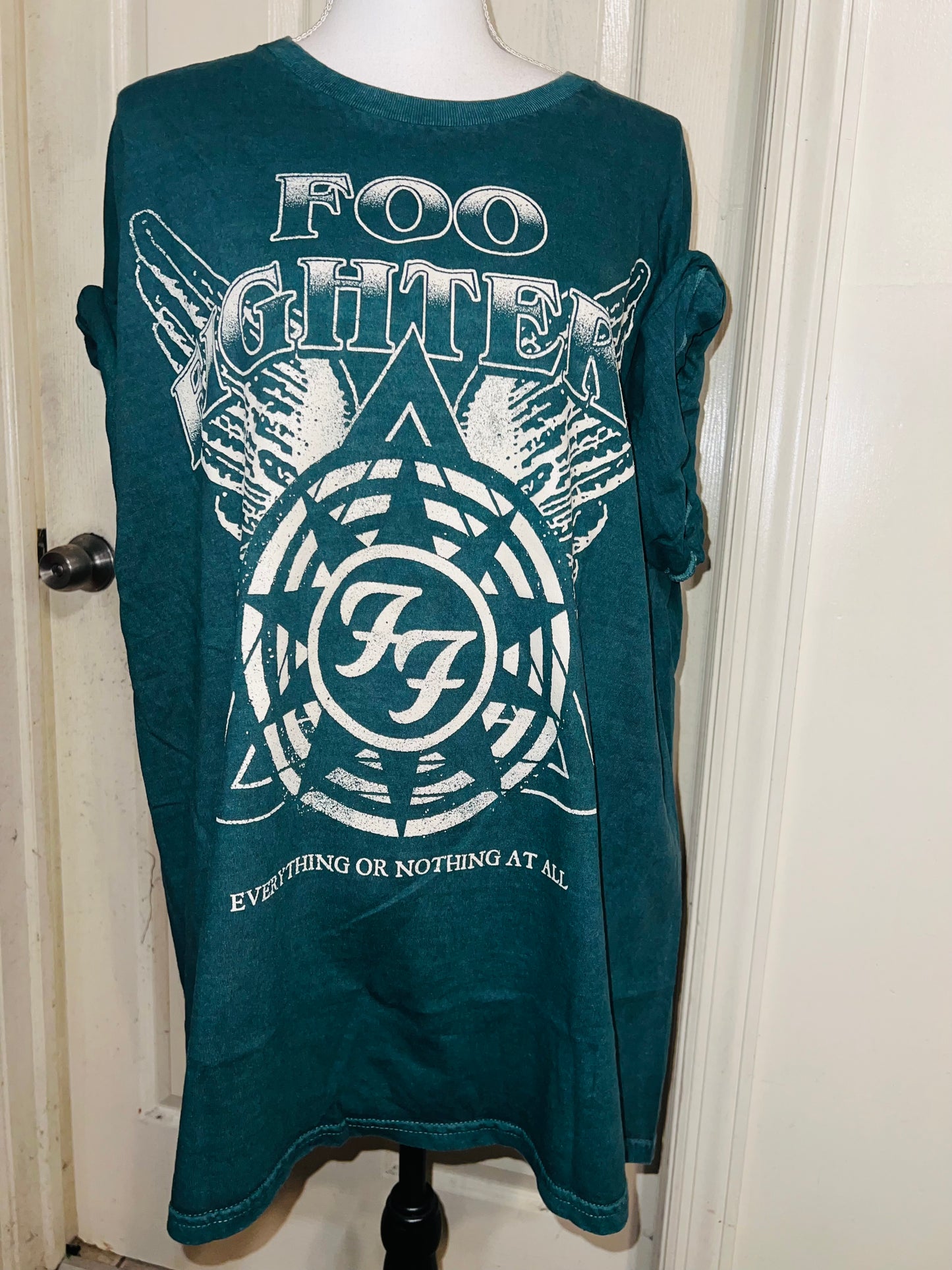 Foo Fighters Oversized Distressed Tee