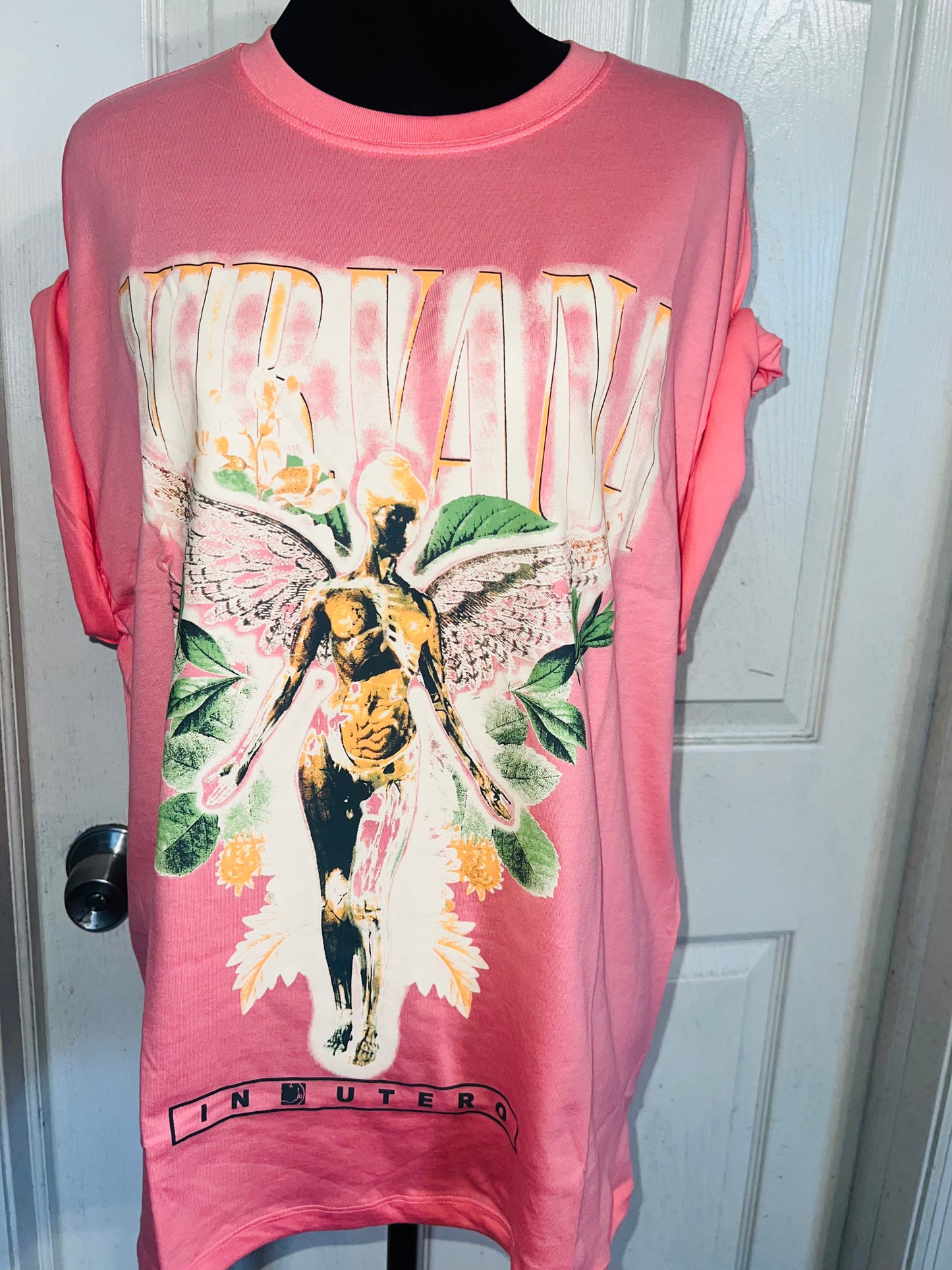 Nirvana Oversized Distressed Tee