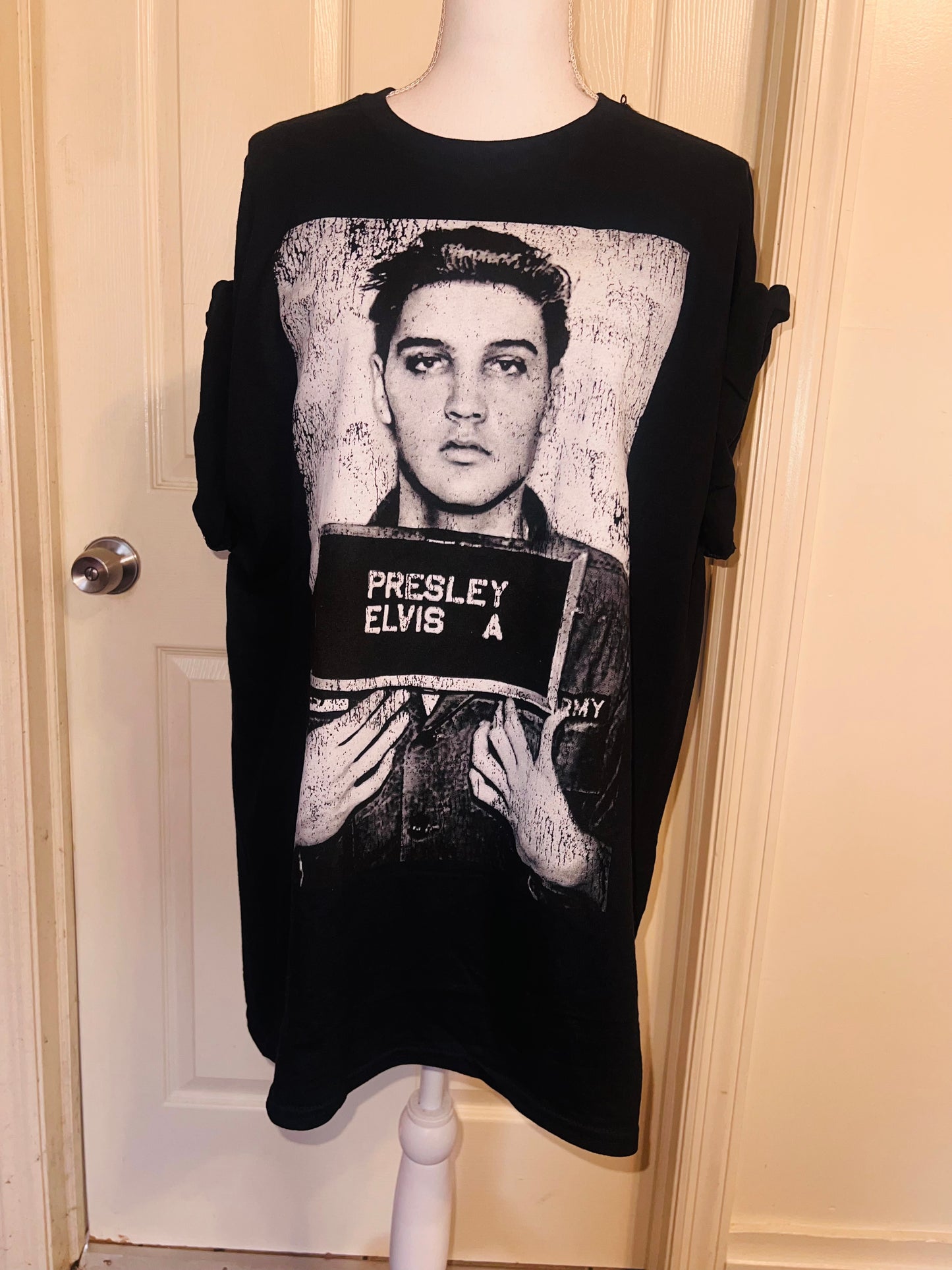 Elvis Oversized Distressed Tee