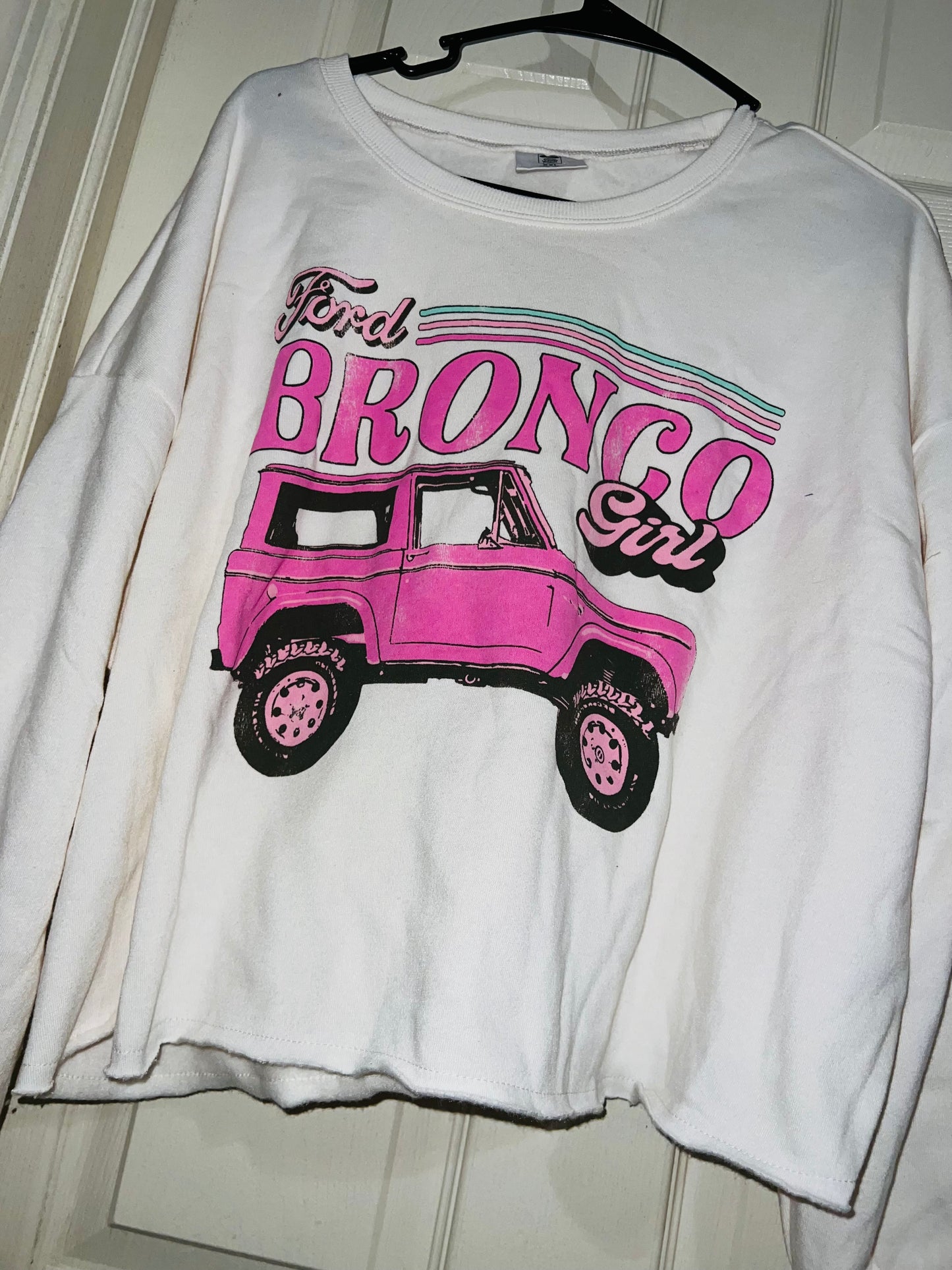 Ford Bronco Oversized Distressed Sweatshirt