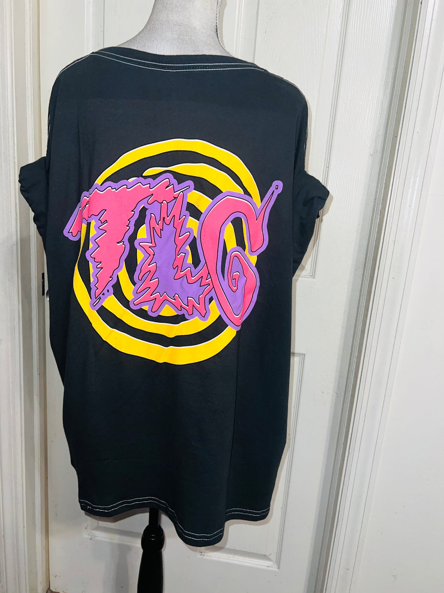 TLC Double Sided Oversized Distressed Tee