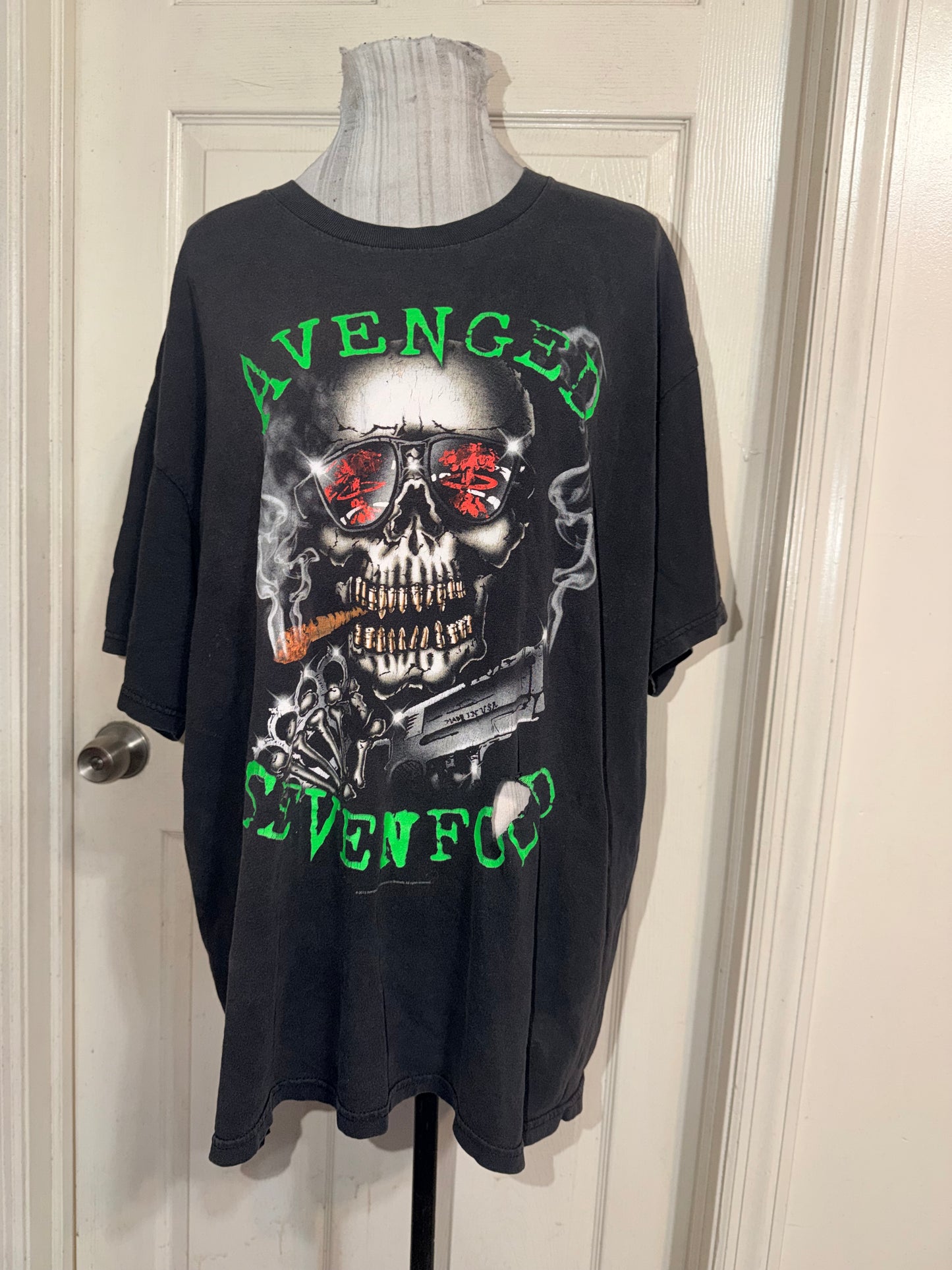Avenged Sevenfold Vintage Oversized Distressed Tee