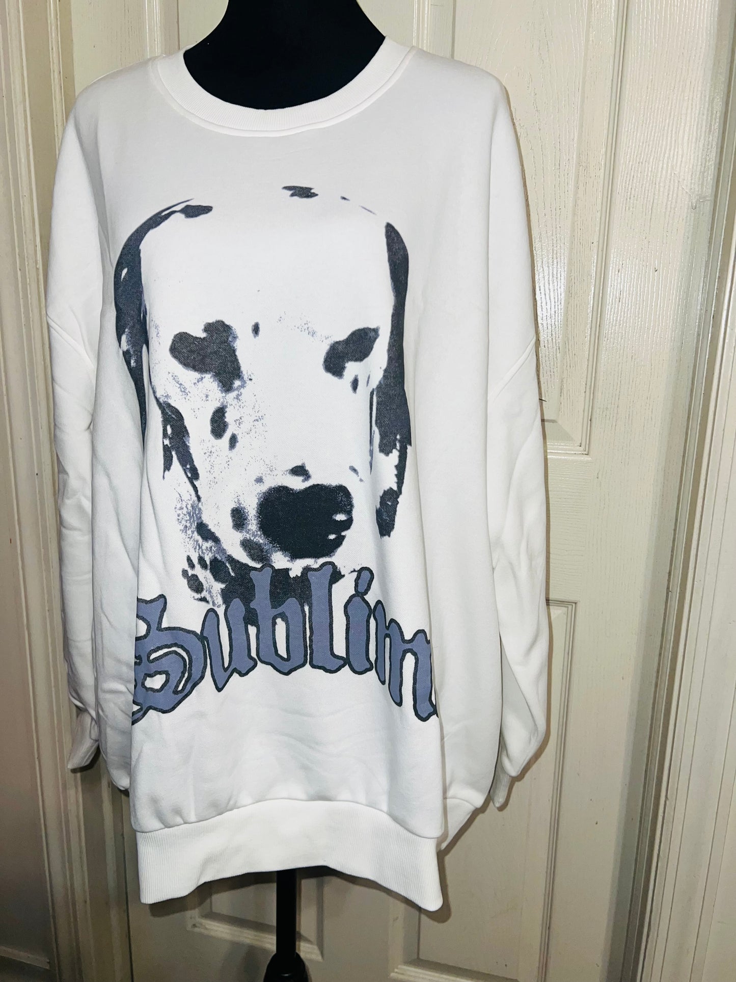 Sublime Oversized Distressed Sweatshirt