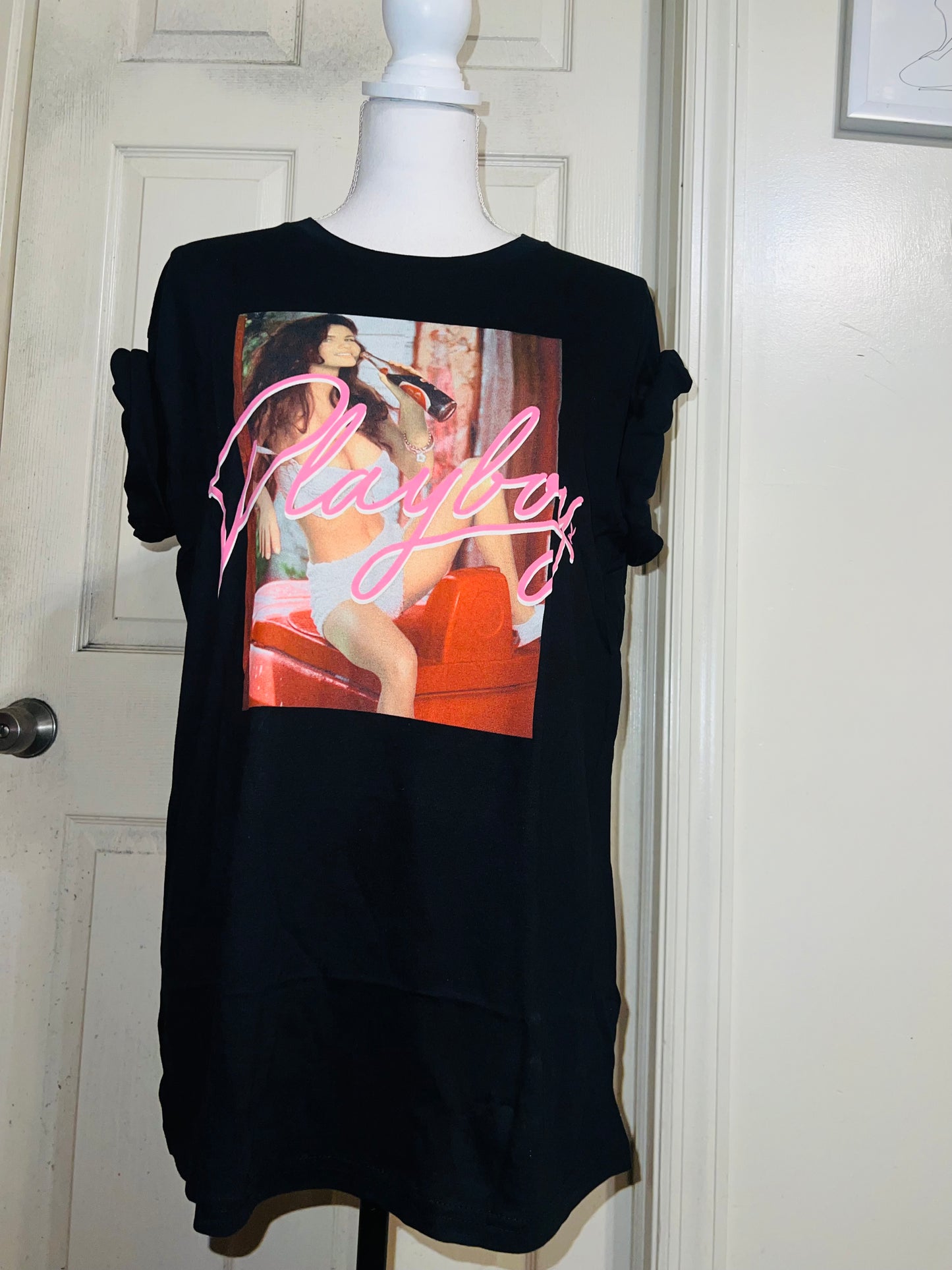 Playboy 1993 Cover Oversized Distressed Tee