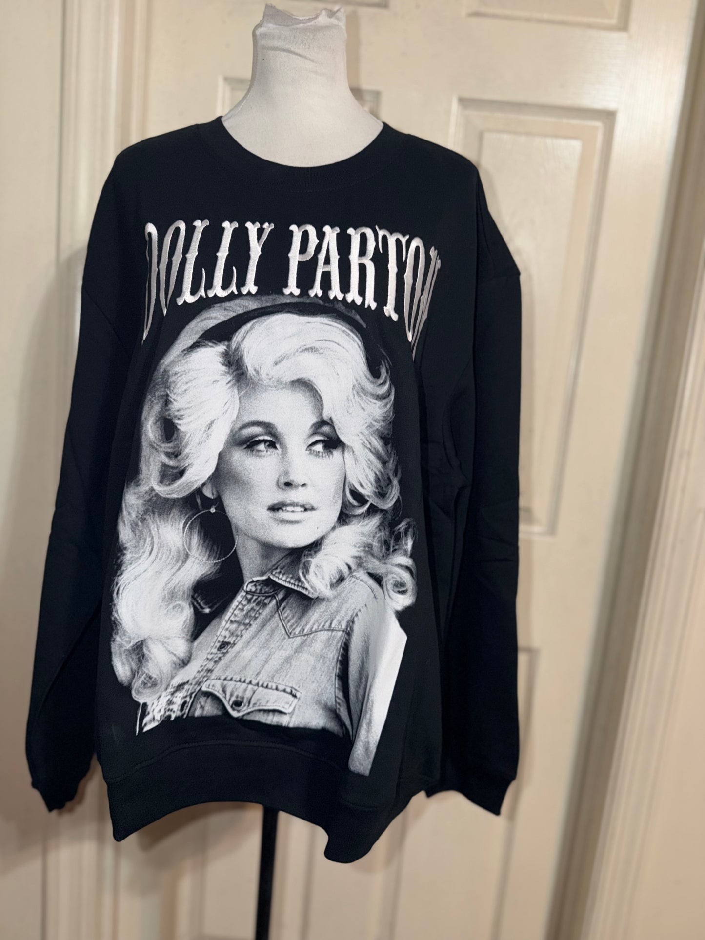 Dolly Parton Oversized Distressed Sweatshirt