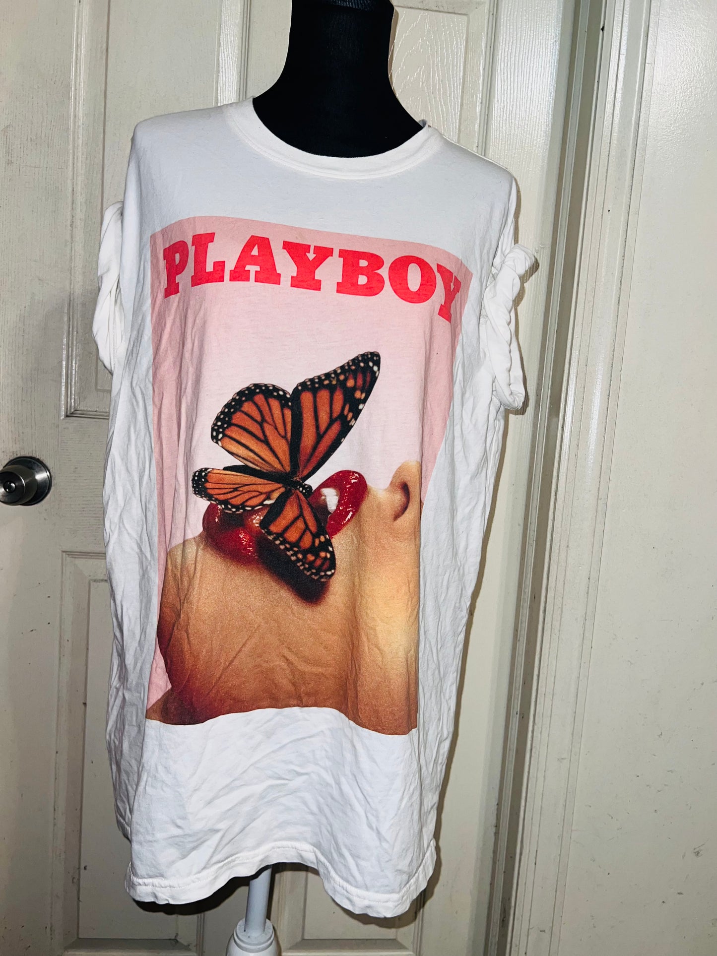 Playboy Oversized Distressed Tee