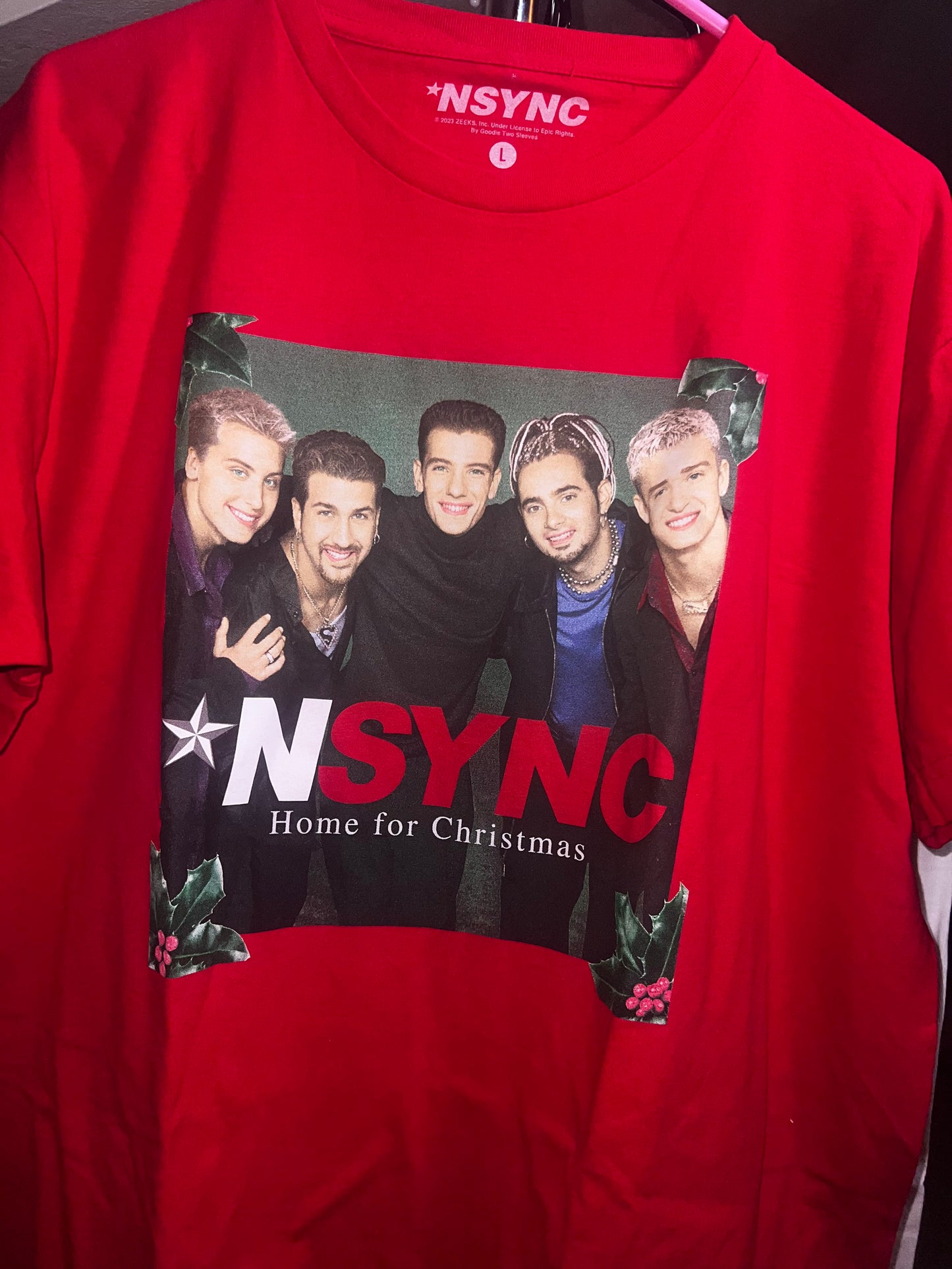 NSYNC Home for Christmas Oversized Tee