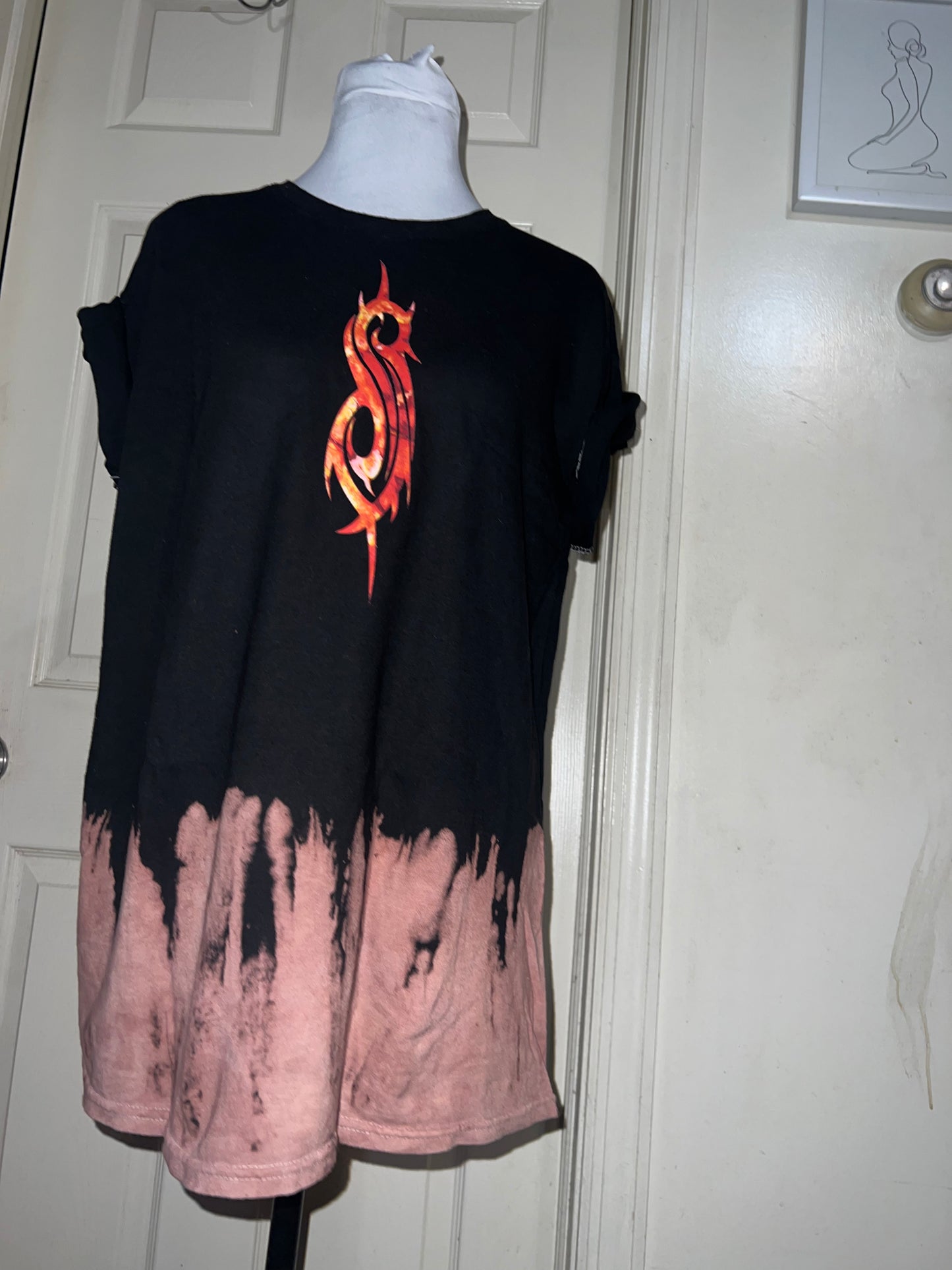 Slipknot Double Sided Oversized Distressed Tee