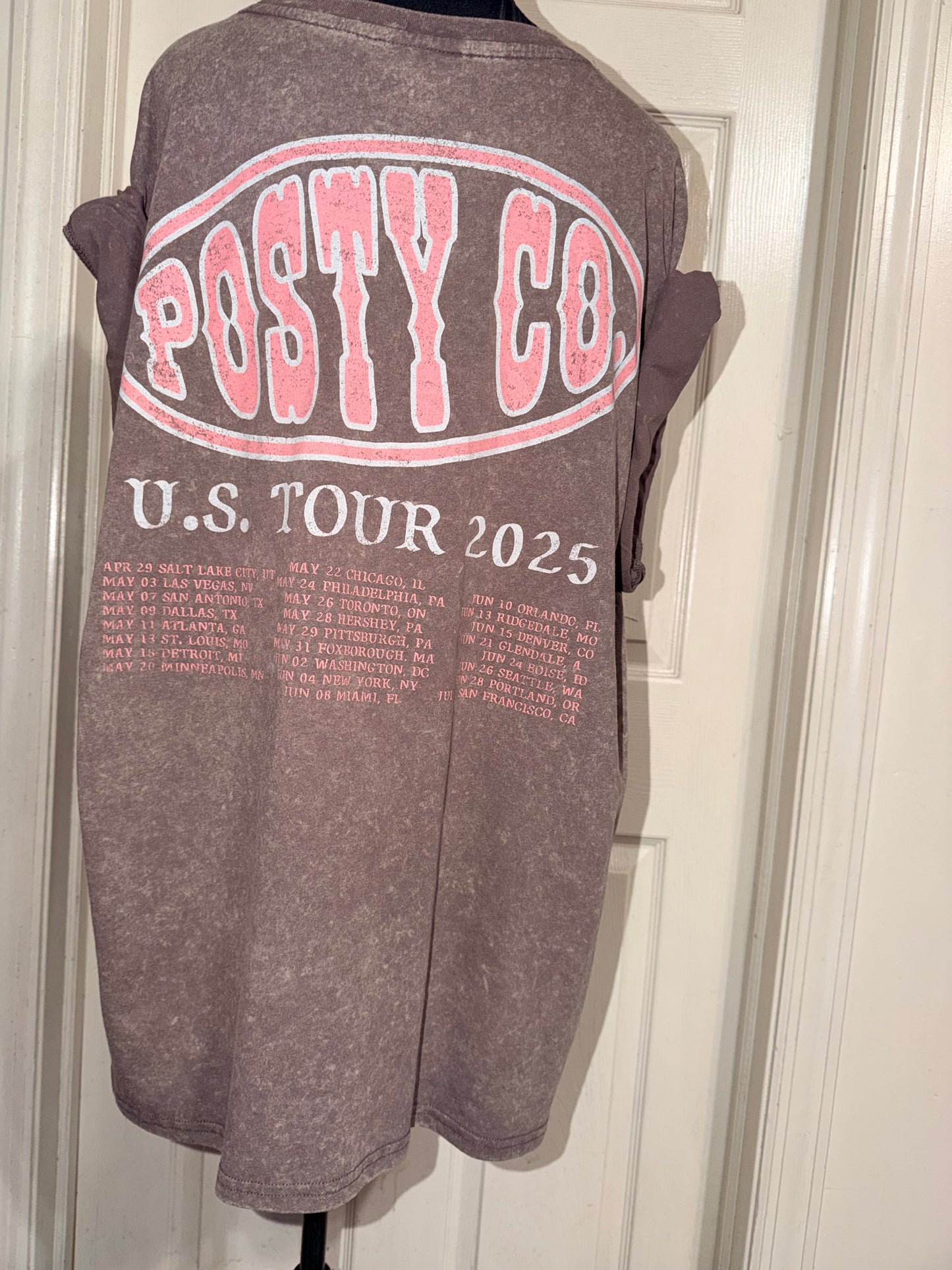 Post Malone Double Sided Oversized Distressed Tee