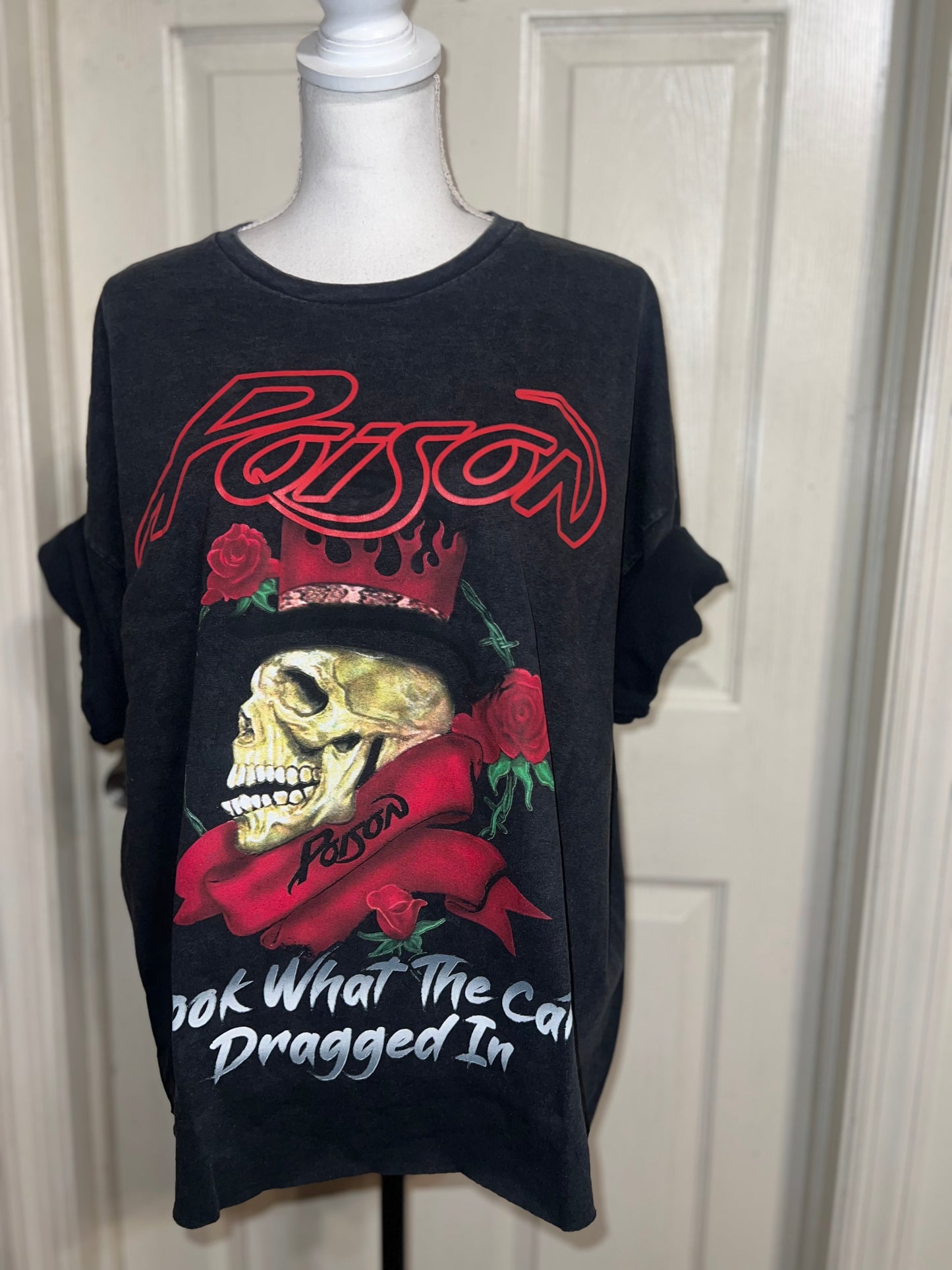 Poison Double Sided Oversized Distressed Tee