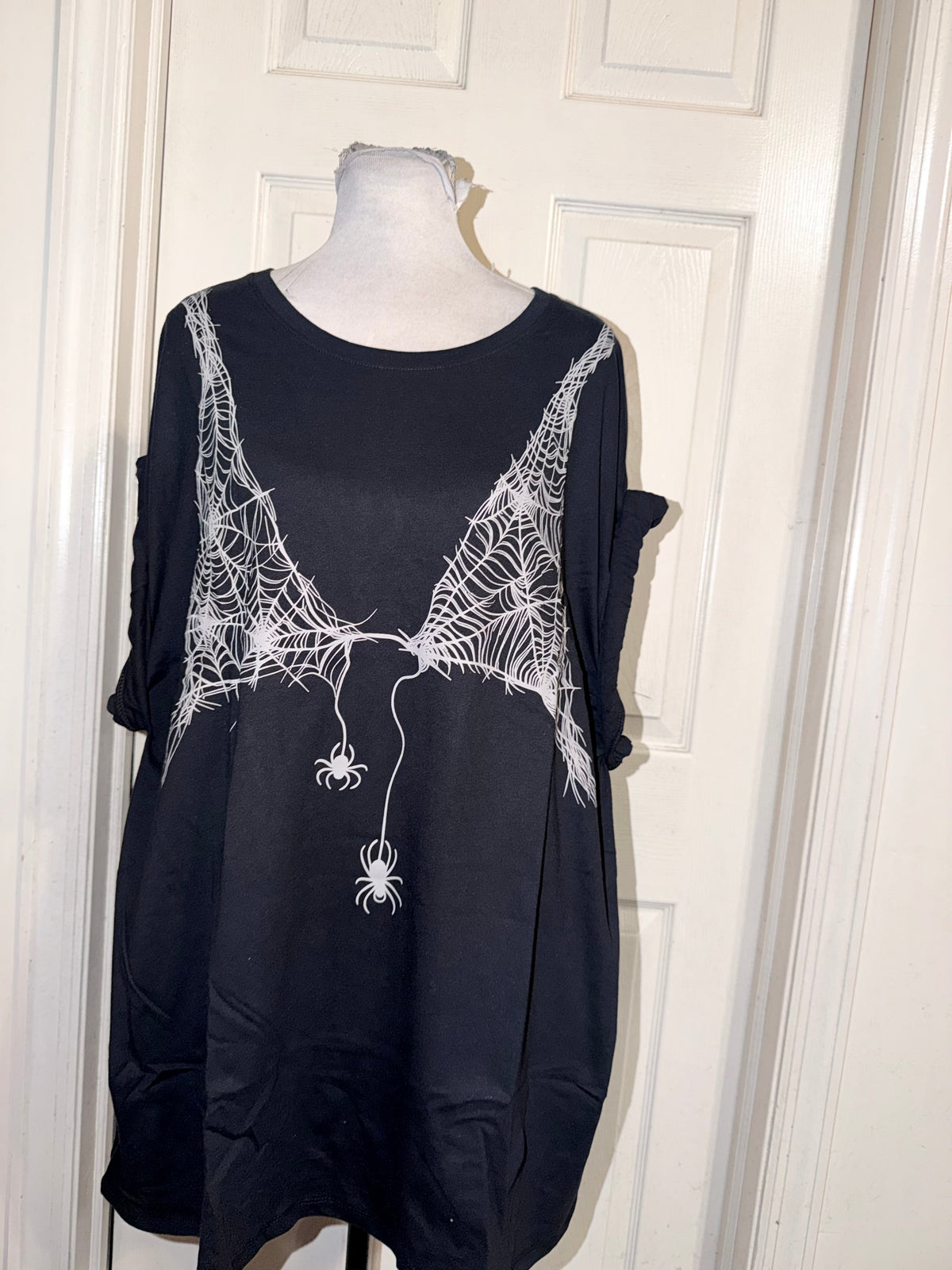 Halloween Spiderweb Oversized Tee