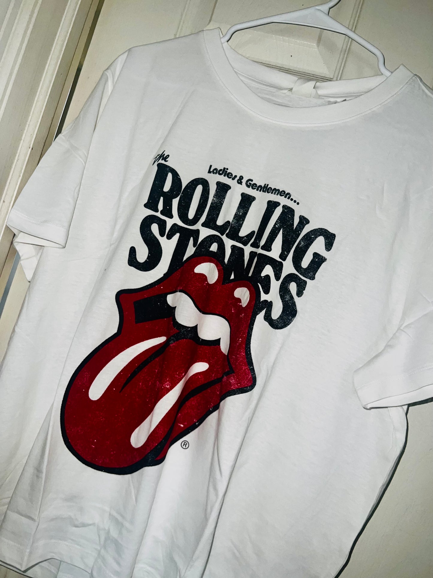 The Rolling Stones White Oversized Tee