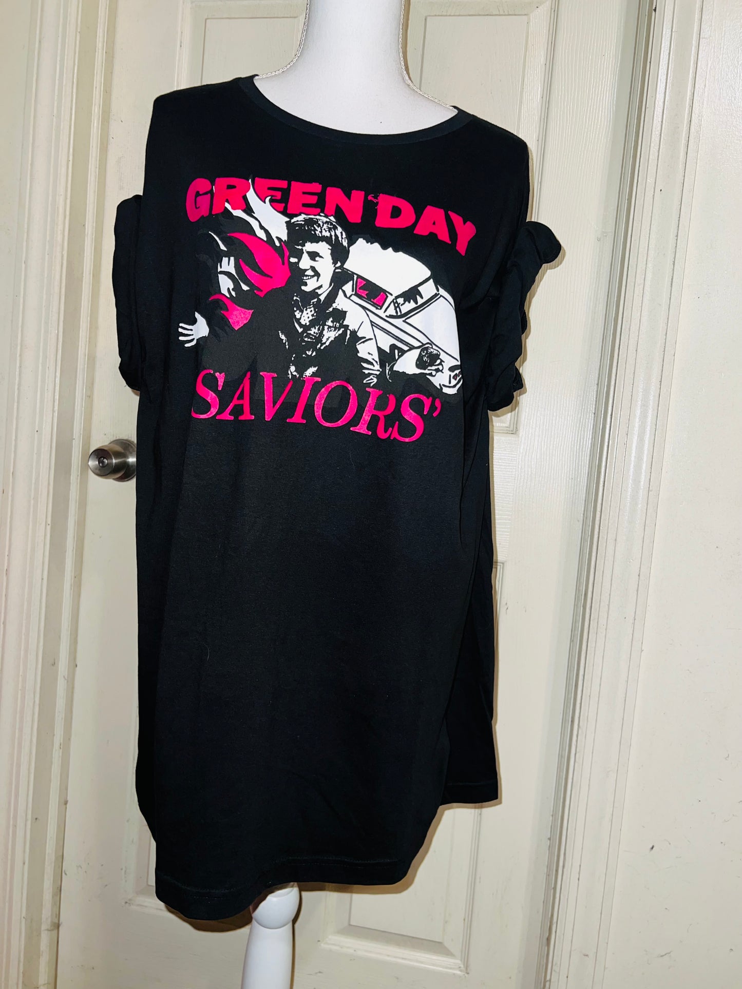 Green Day Oversized Distressed Tee