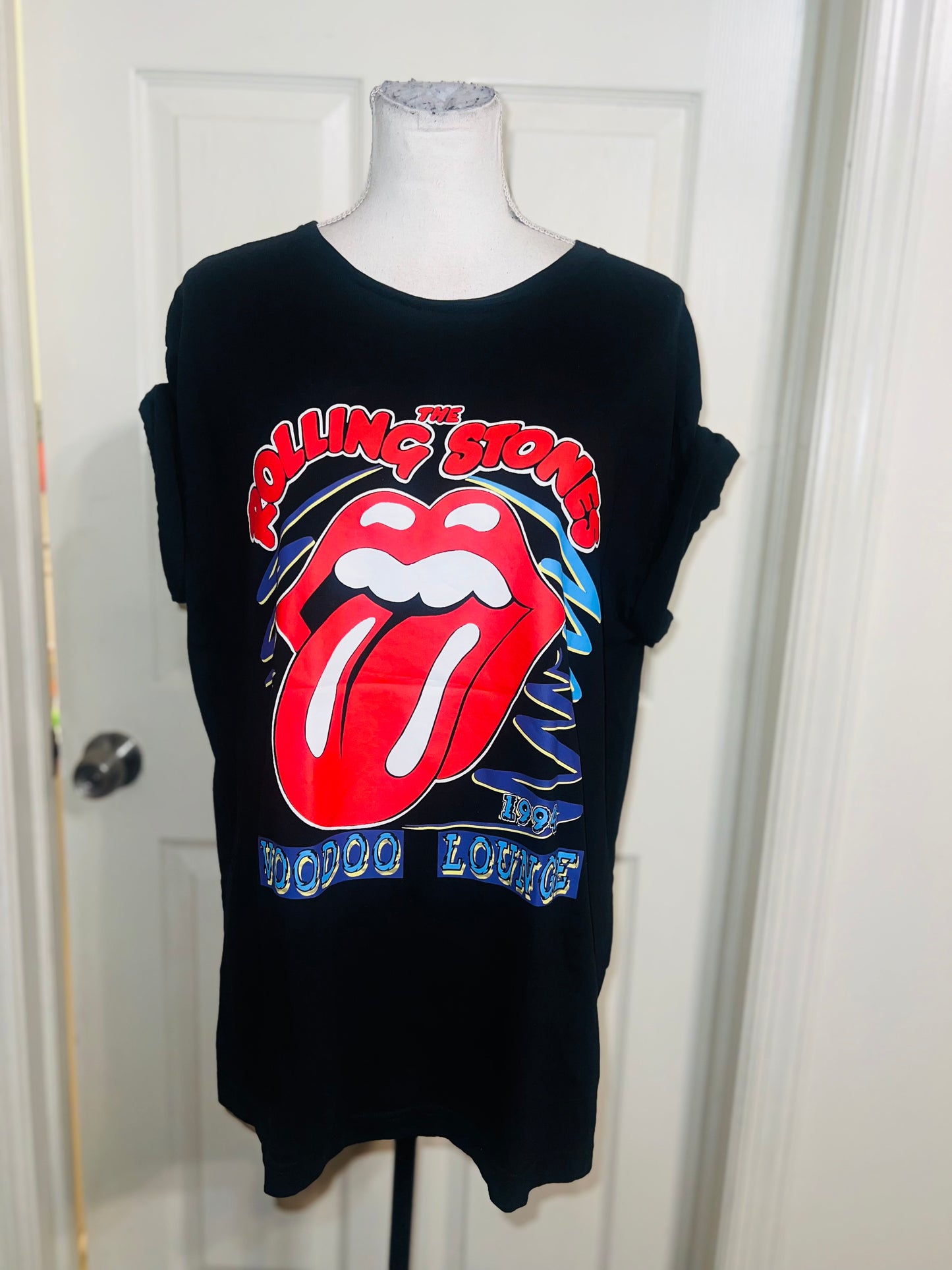 The Rolling Stones Double Sided Oversized Distressed Tee