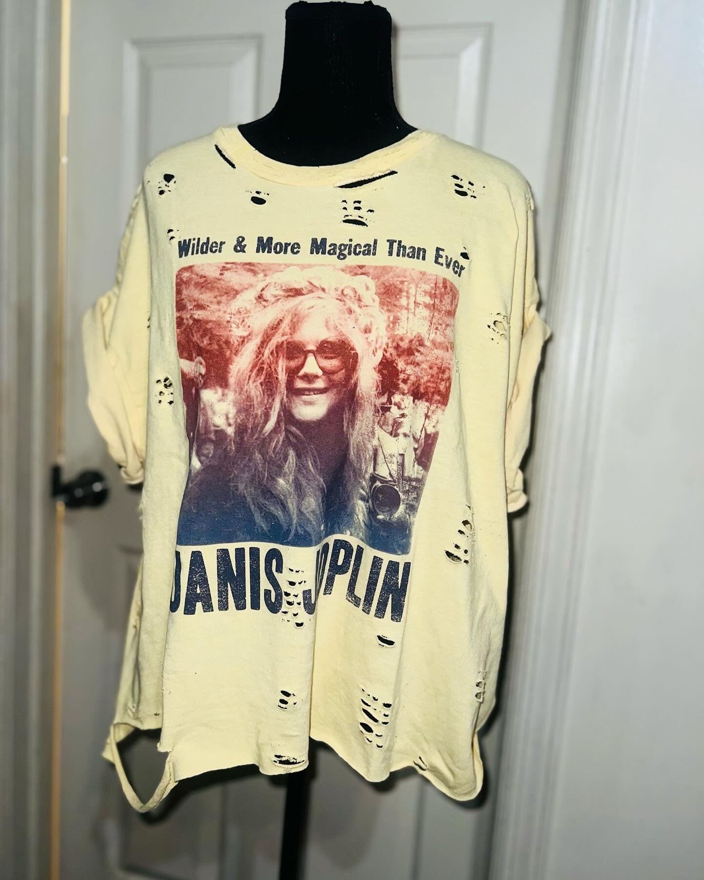 Janis Joplin Oversized Distressed Tee