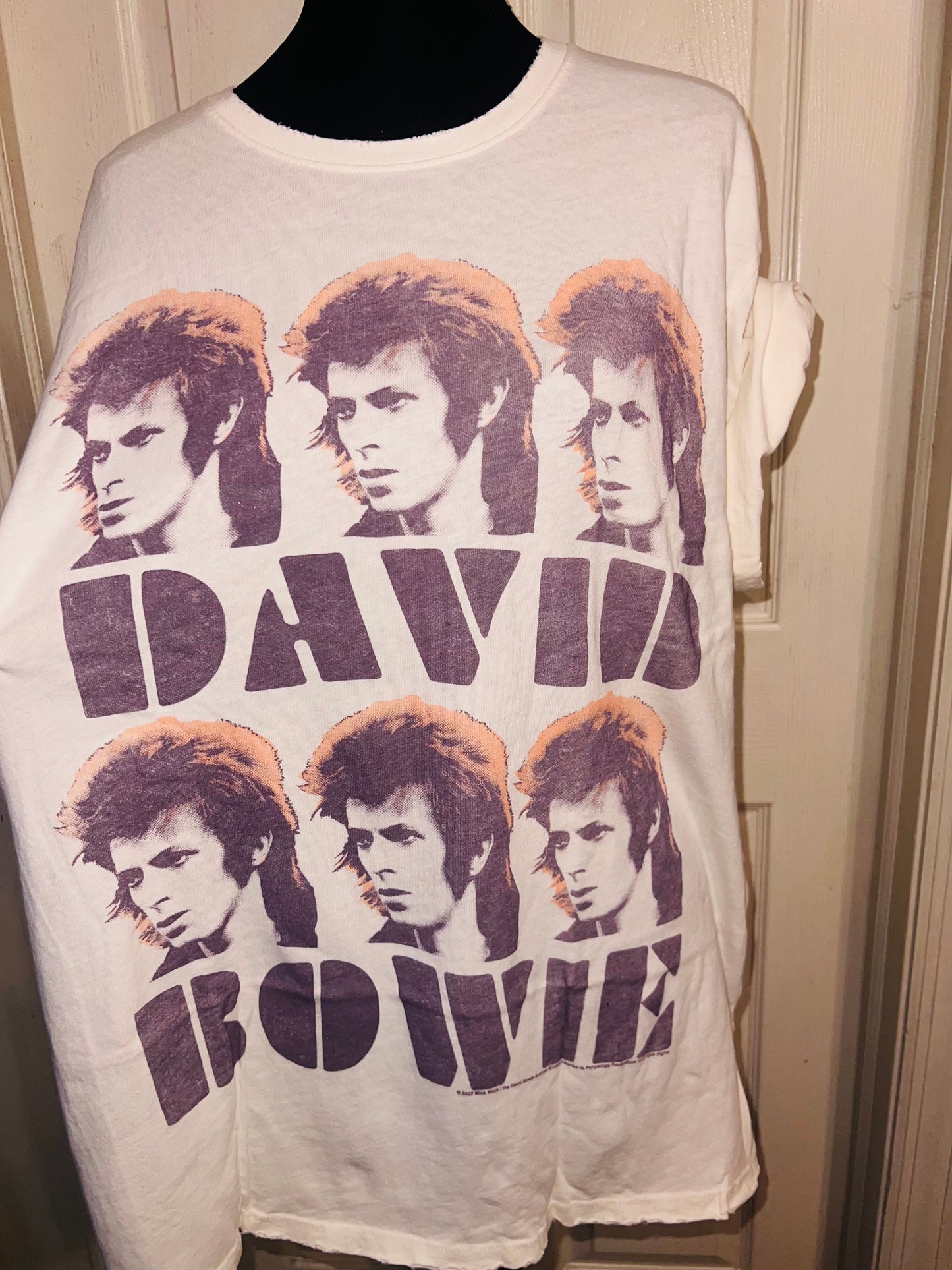 David Bowie Oversized Distressed Tee