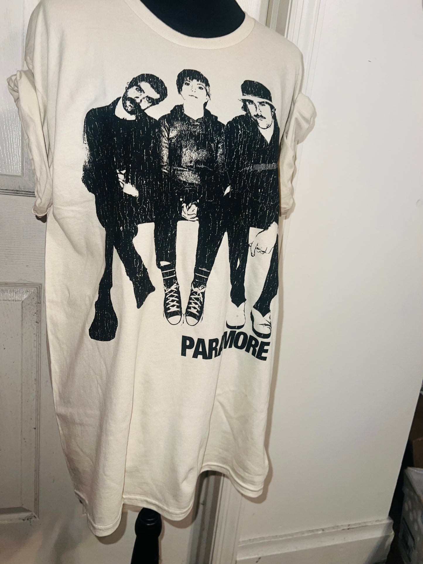 Paramore Oversized Distressed Tee