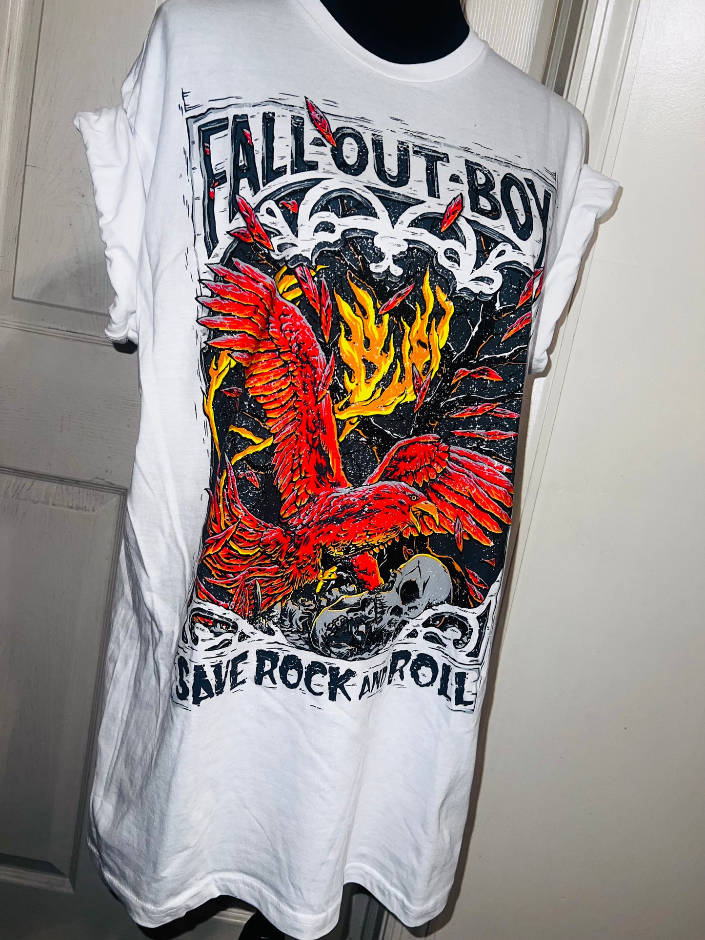 Fall Out Boy Oversized Distressed Tee