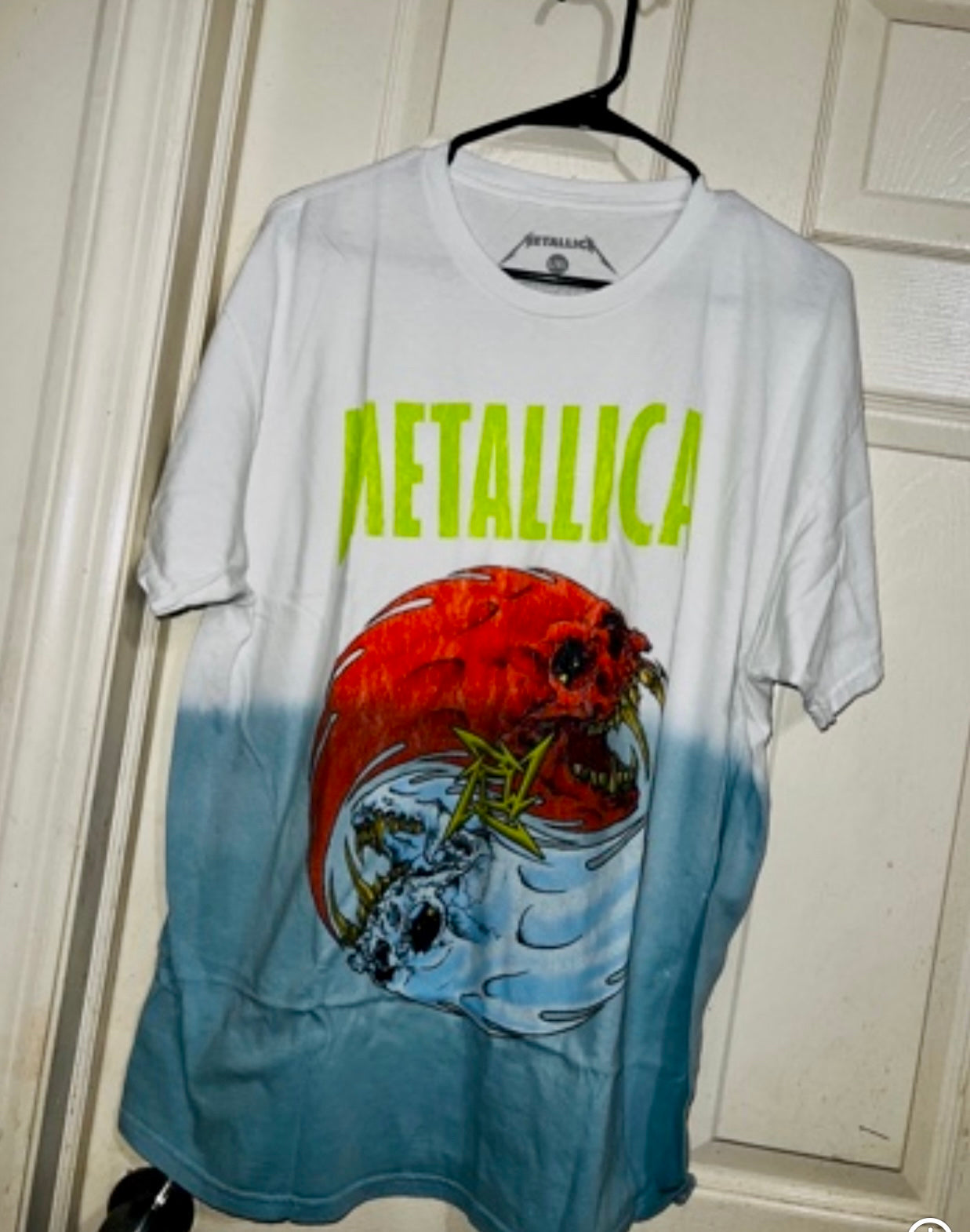 Metallica Tie Die Oversized Distressed Tee