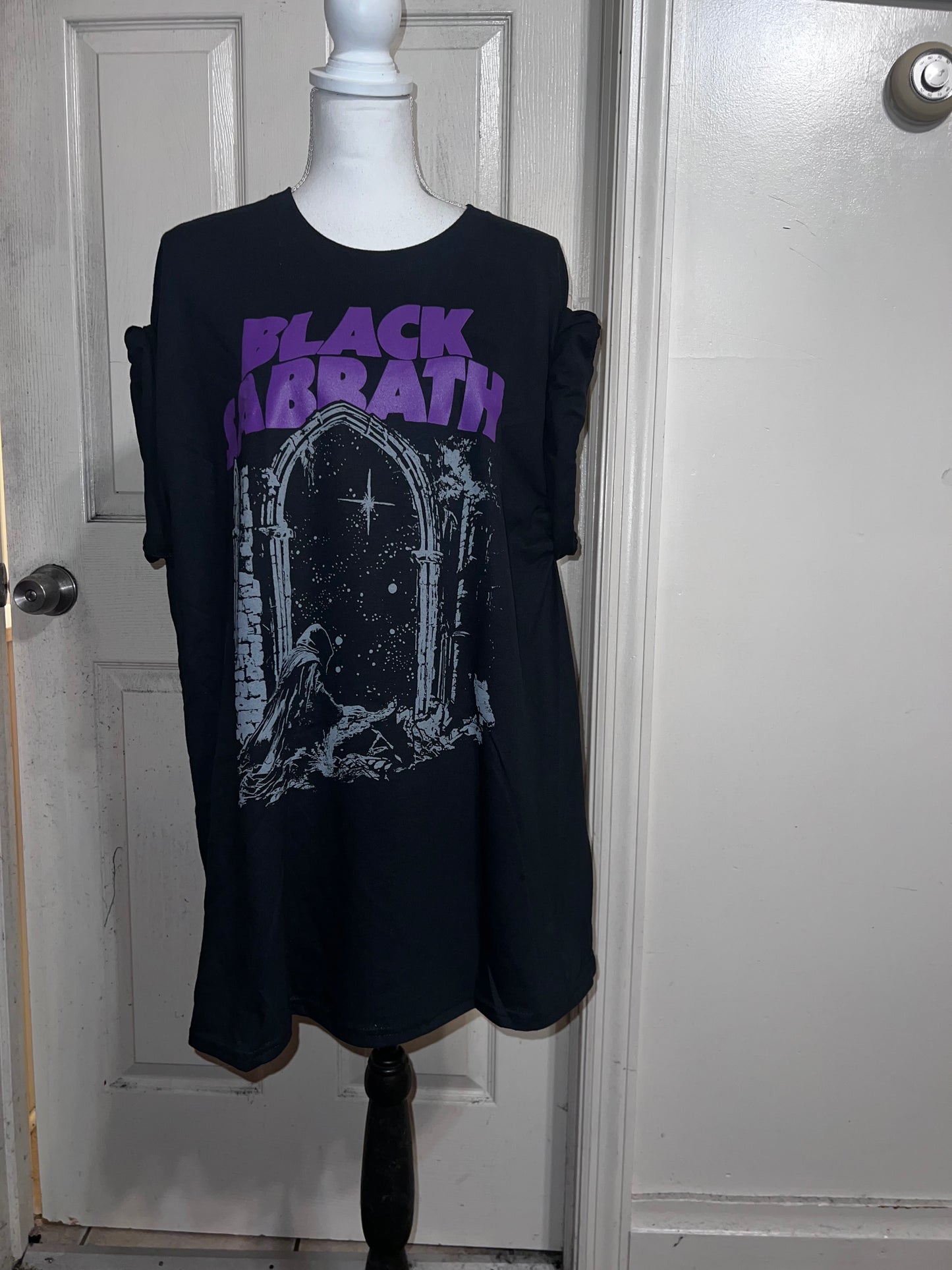 Black Sabbath Oversized Distressed Tee