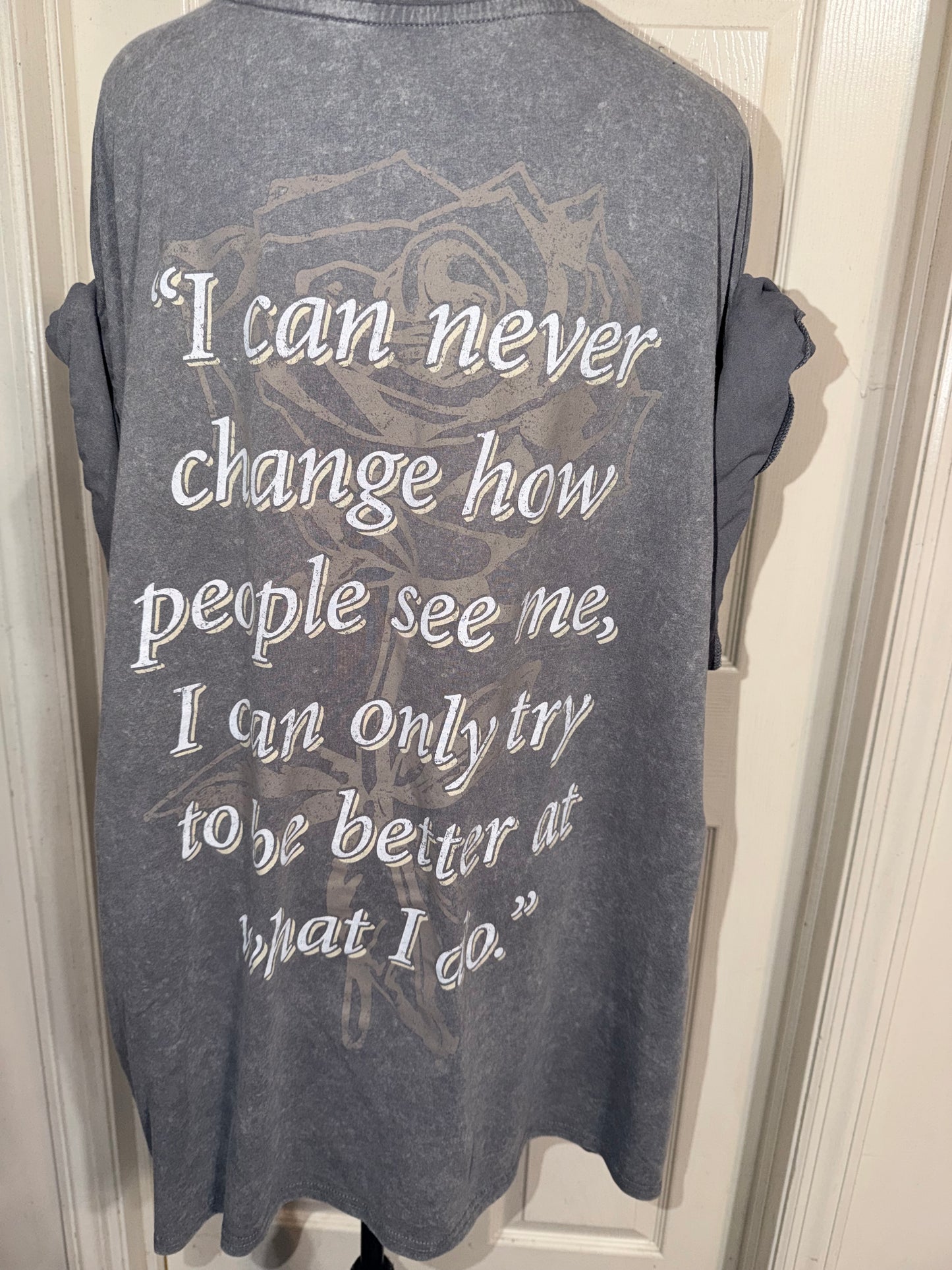 Tupac Double Sided Oversized Distressed Tee