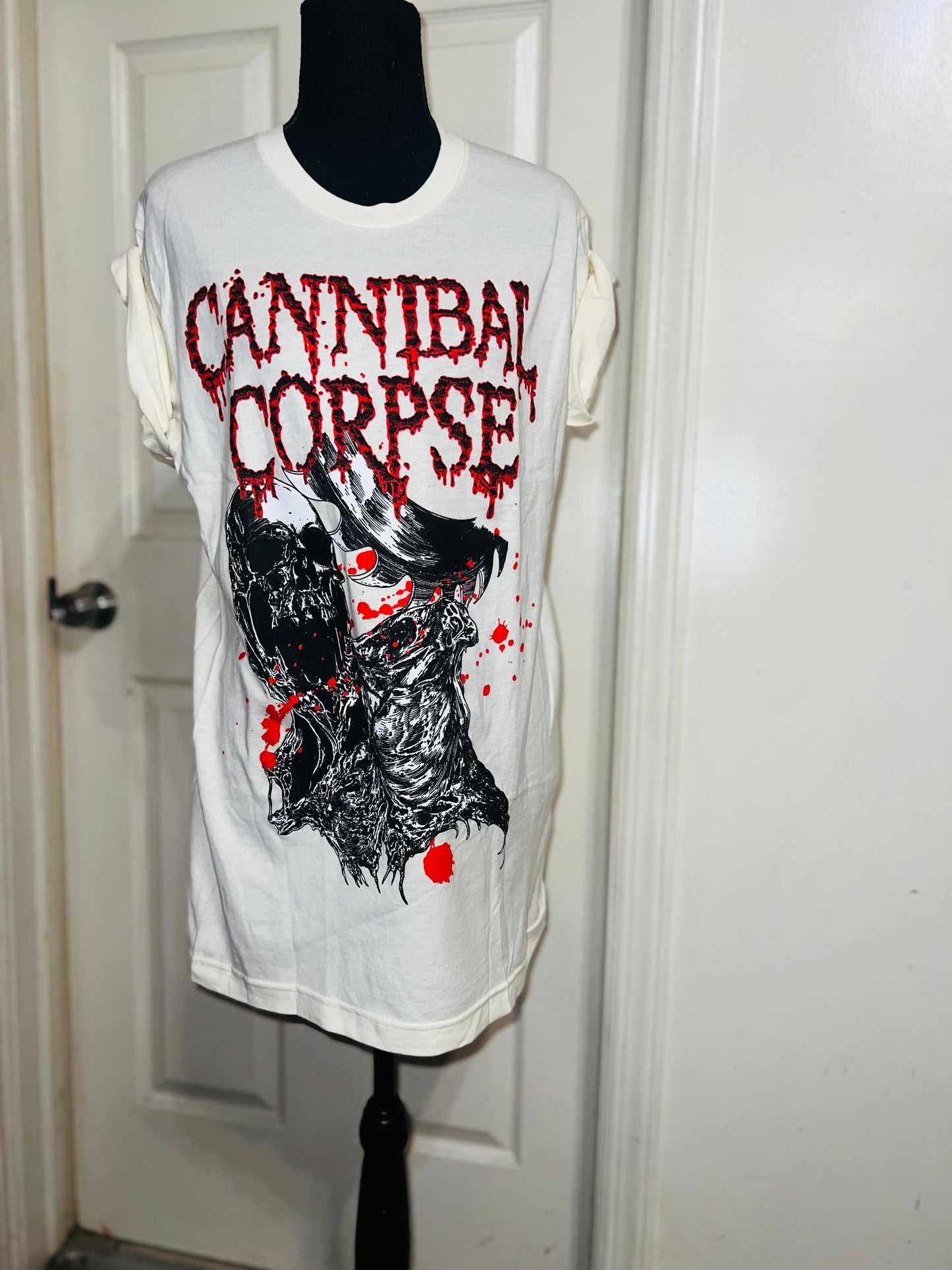 Cannibal Corpse Oversized Distressed Tee