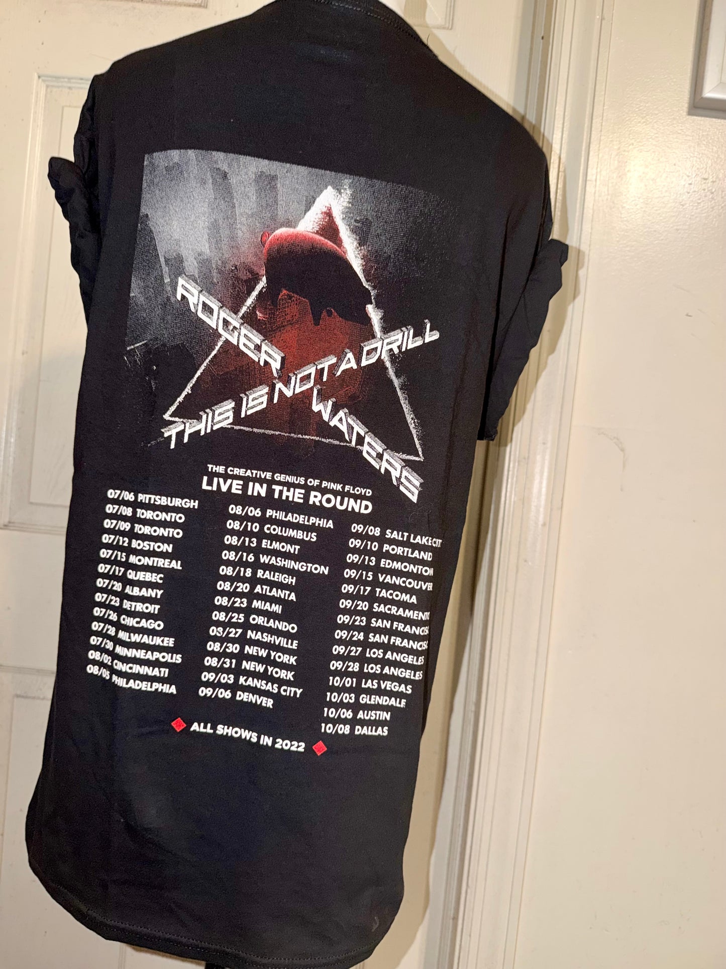 Pink Floyd Roger Waters Oversized Double Sided Distressed Tee