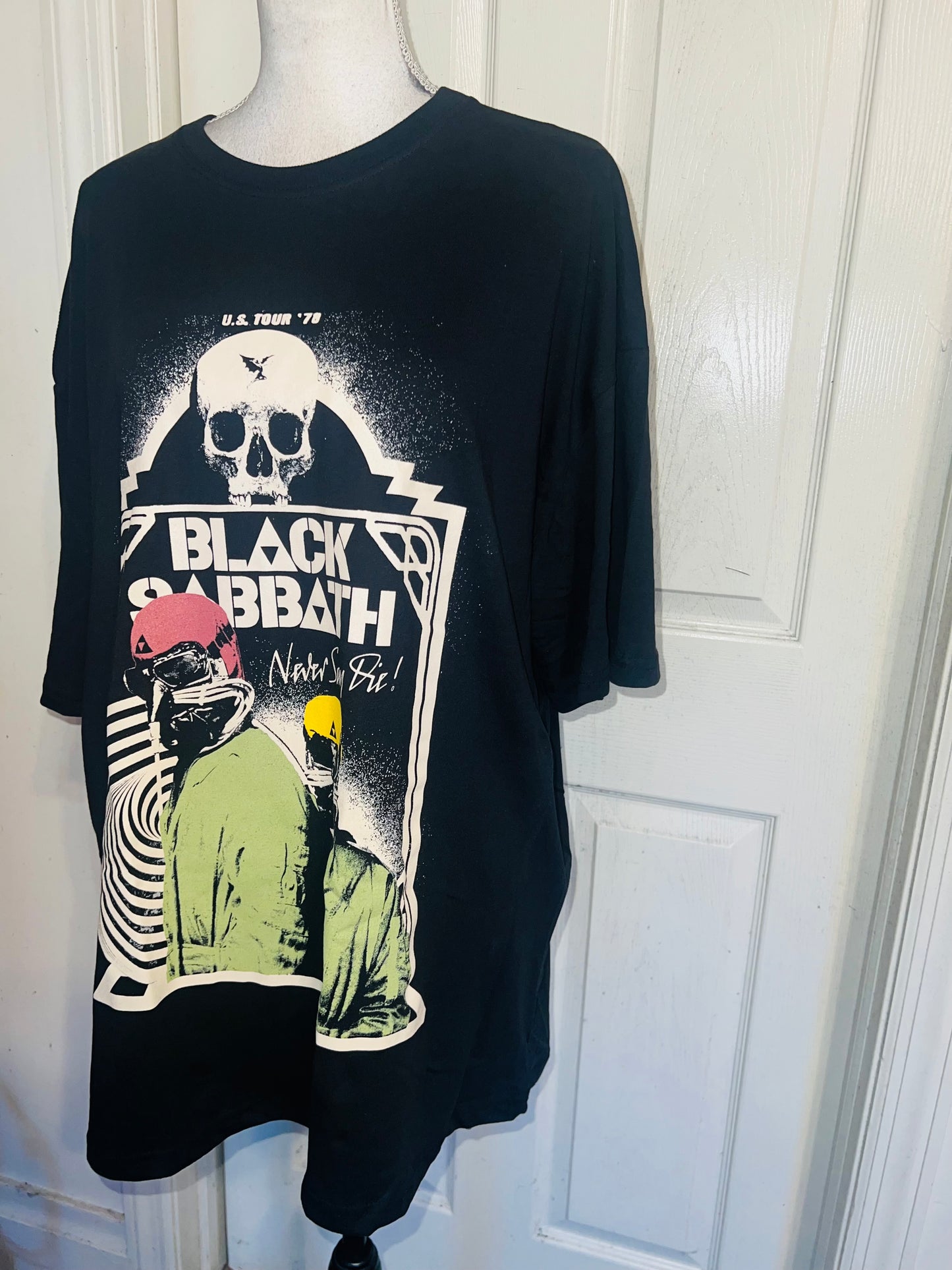 Black Sabbath Oversized Distressed Tee