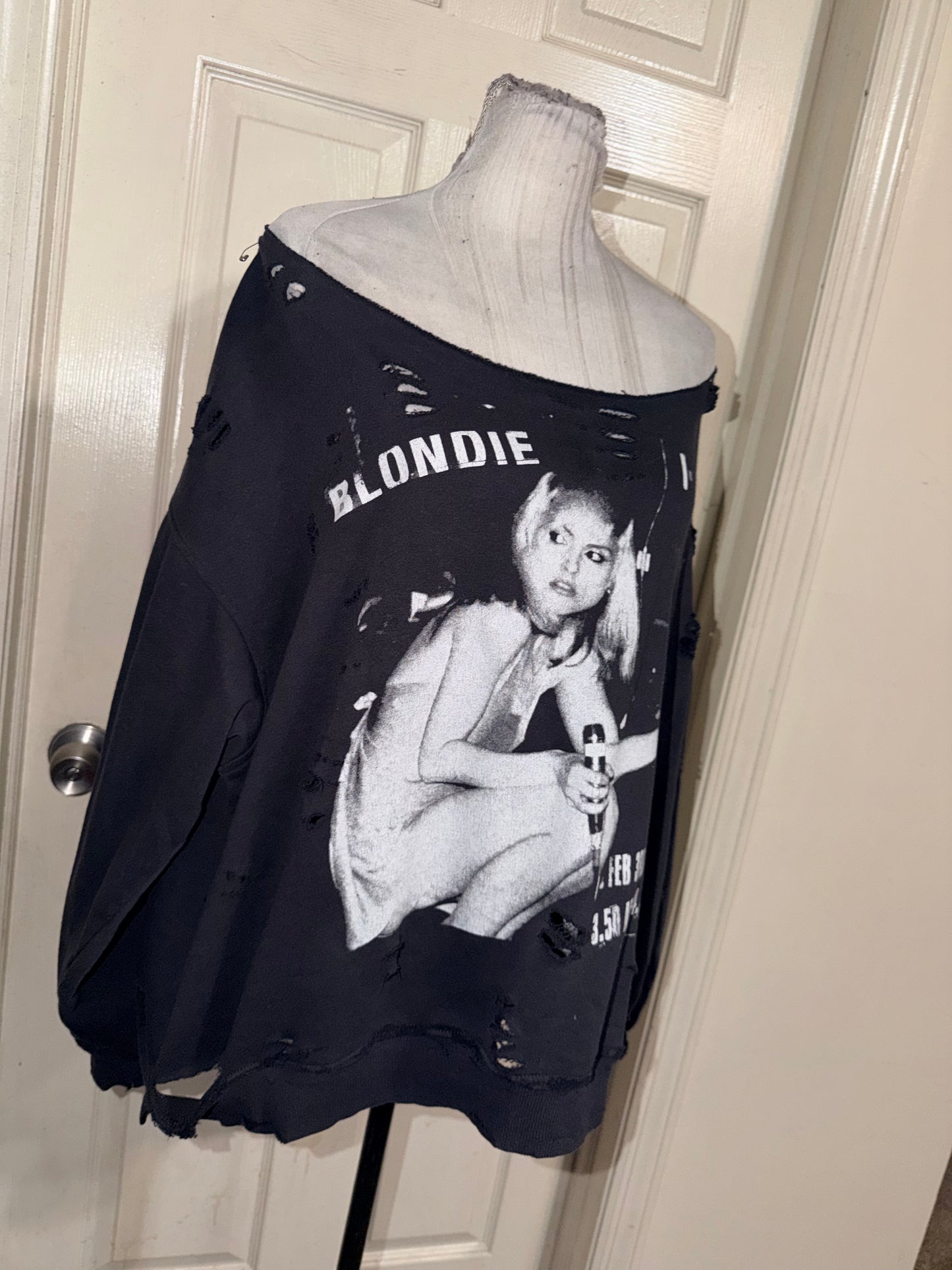 Blondie Oversized Distressed Sweatshirt