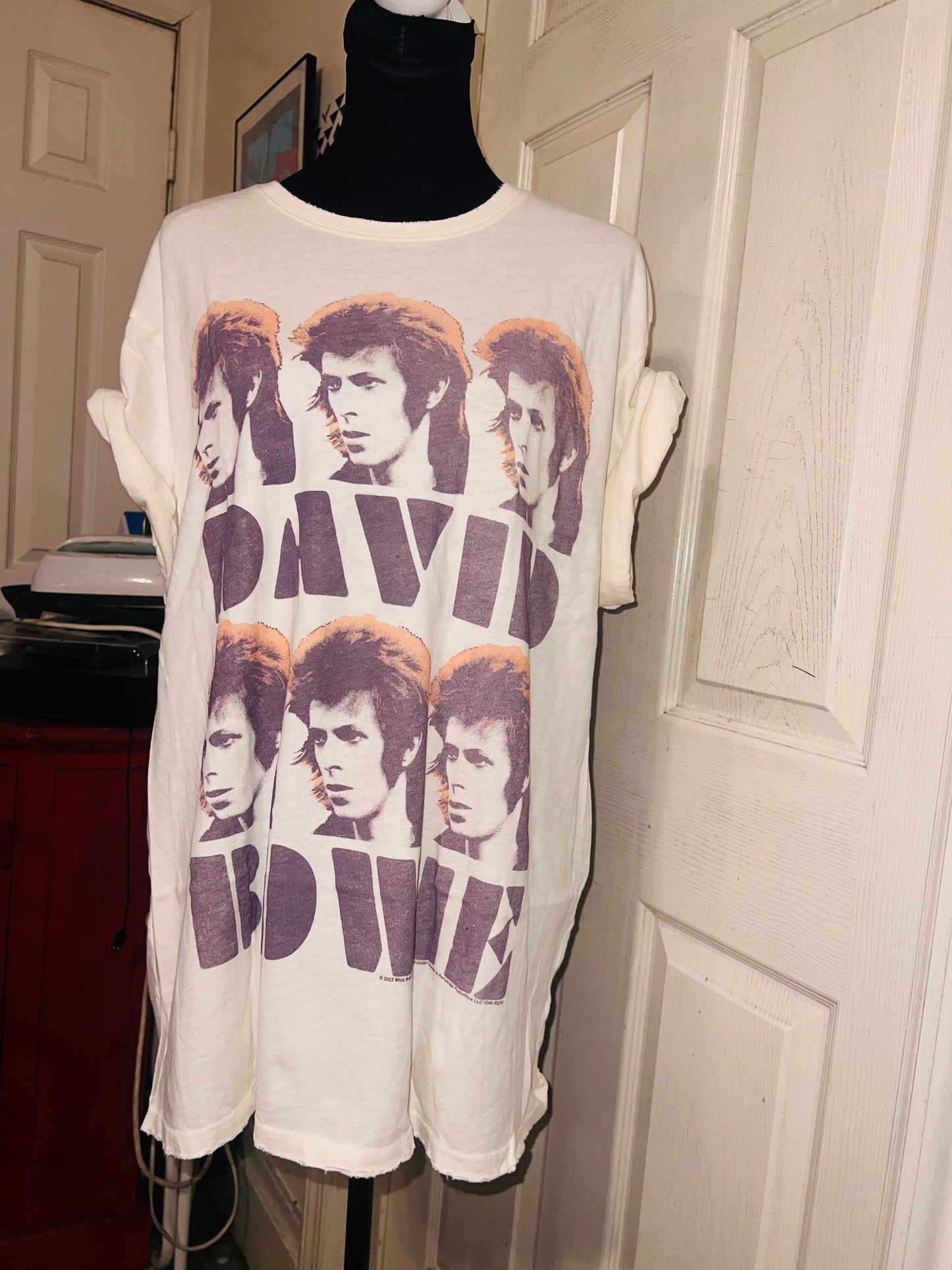 David Bowie Oversized Distressed Tee