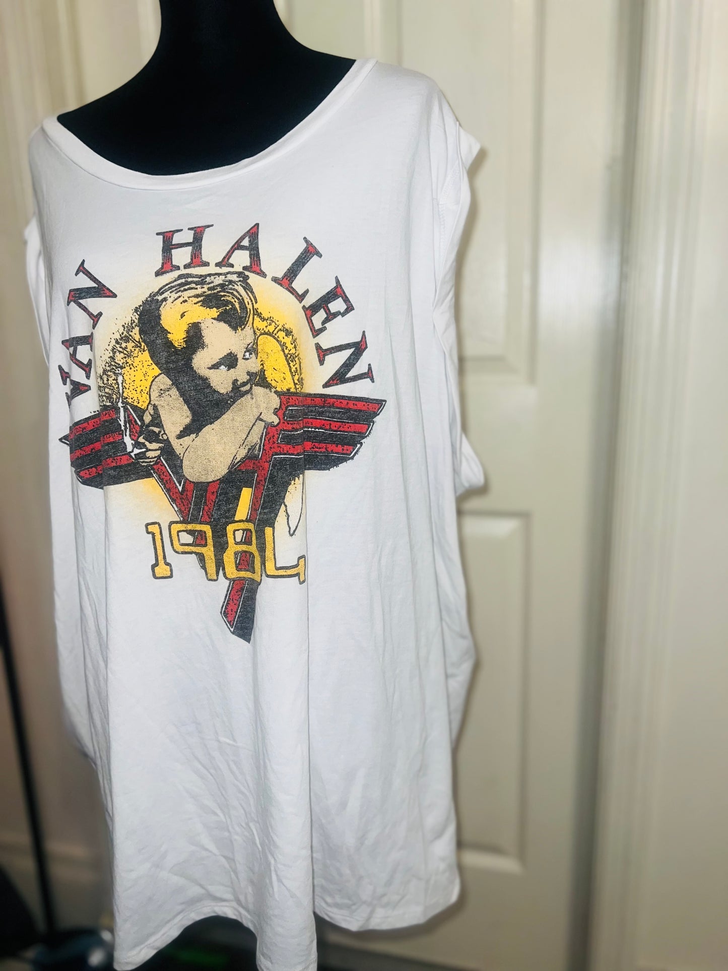 Van Halen Oversized Distressed Tee