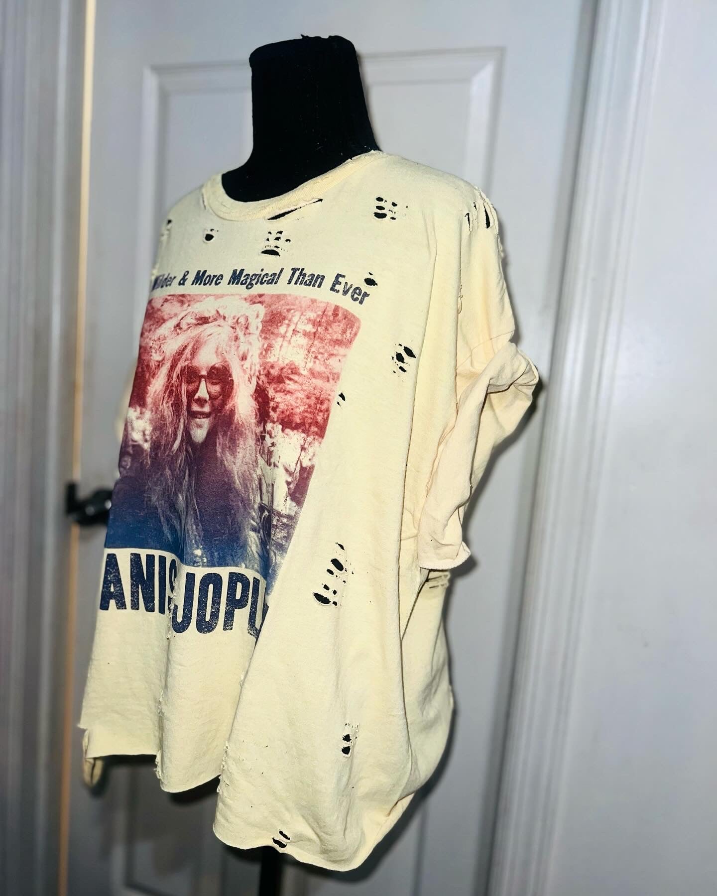 Janis Joplin Oversized Distressed Tee