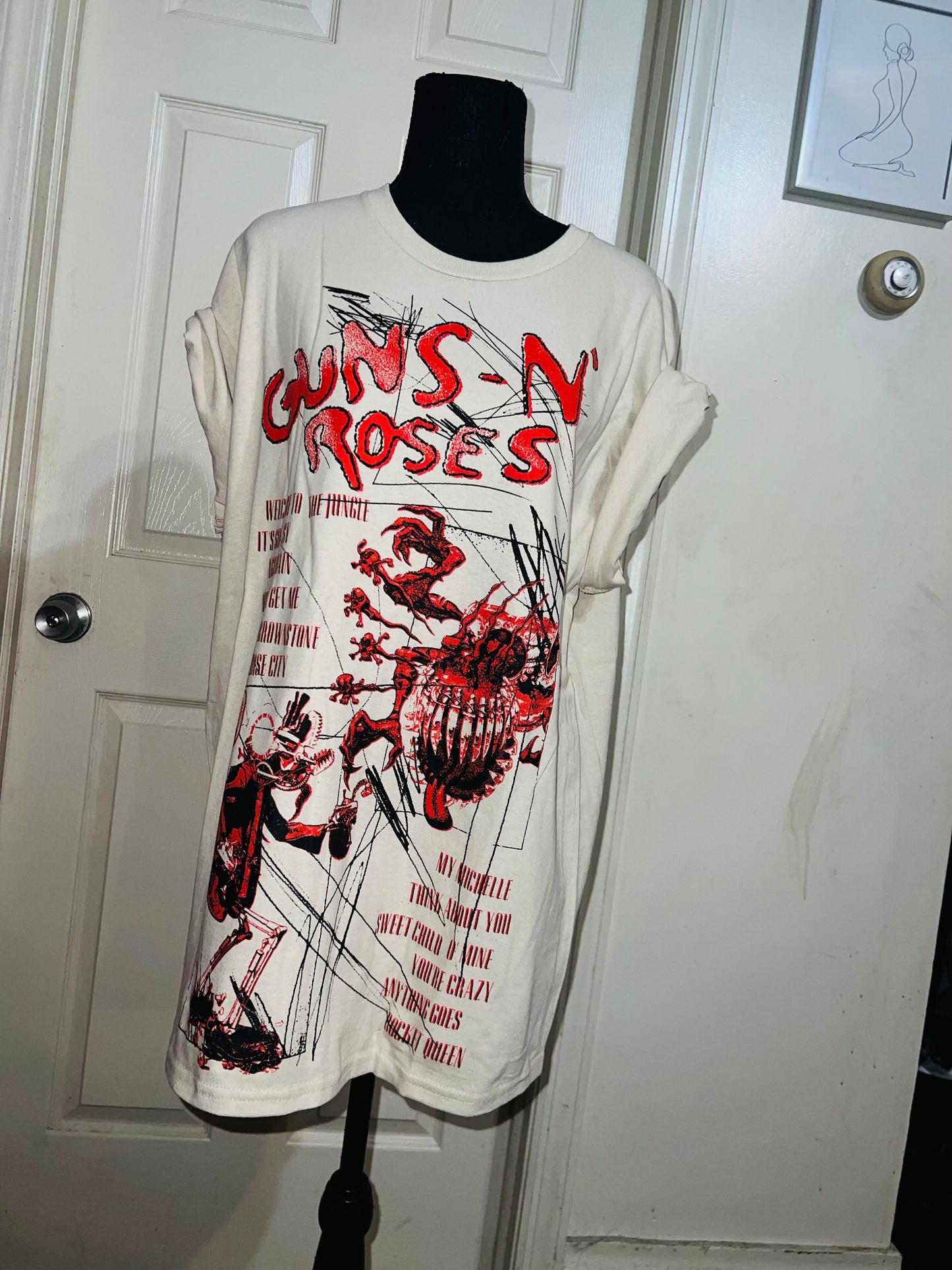 Guns n’ Roses Oversized Distressed Tee