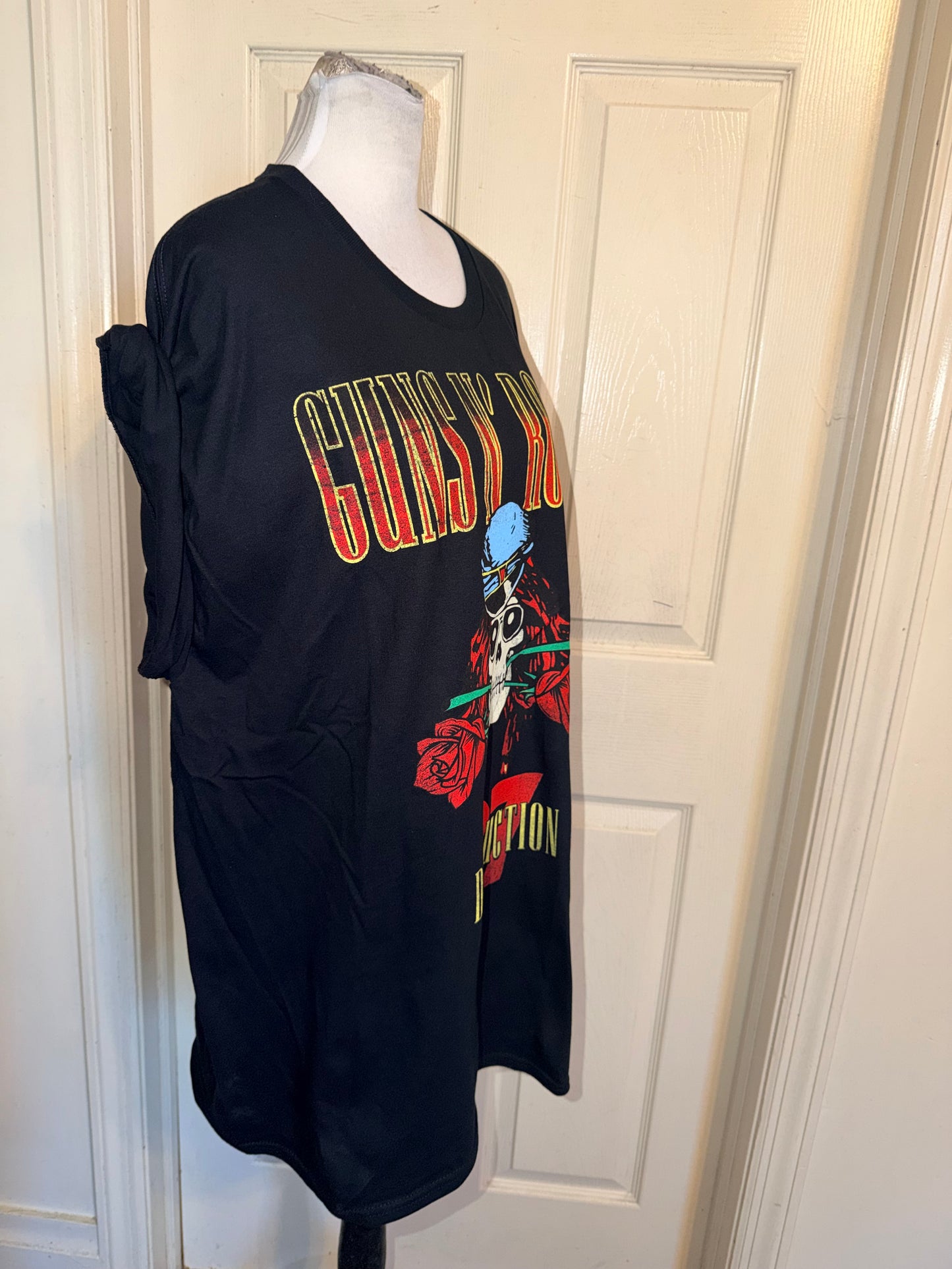 Guns N’ Roses Double Sided Oversized Distressed Tee