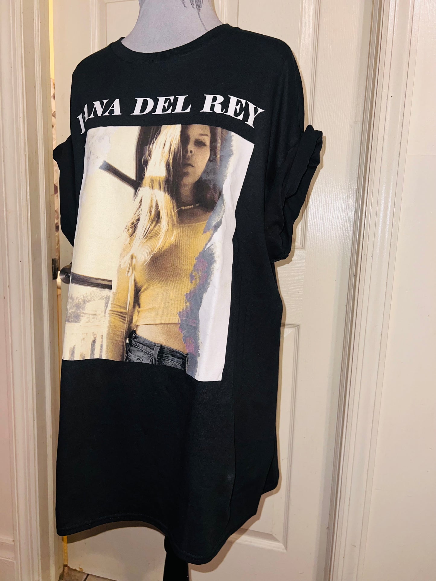 Lana Del Rey Oversized Distressed Tee