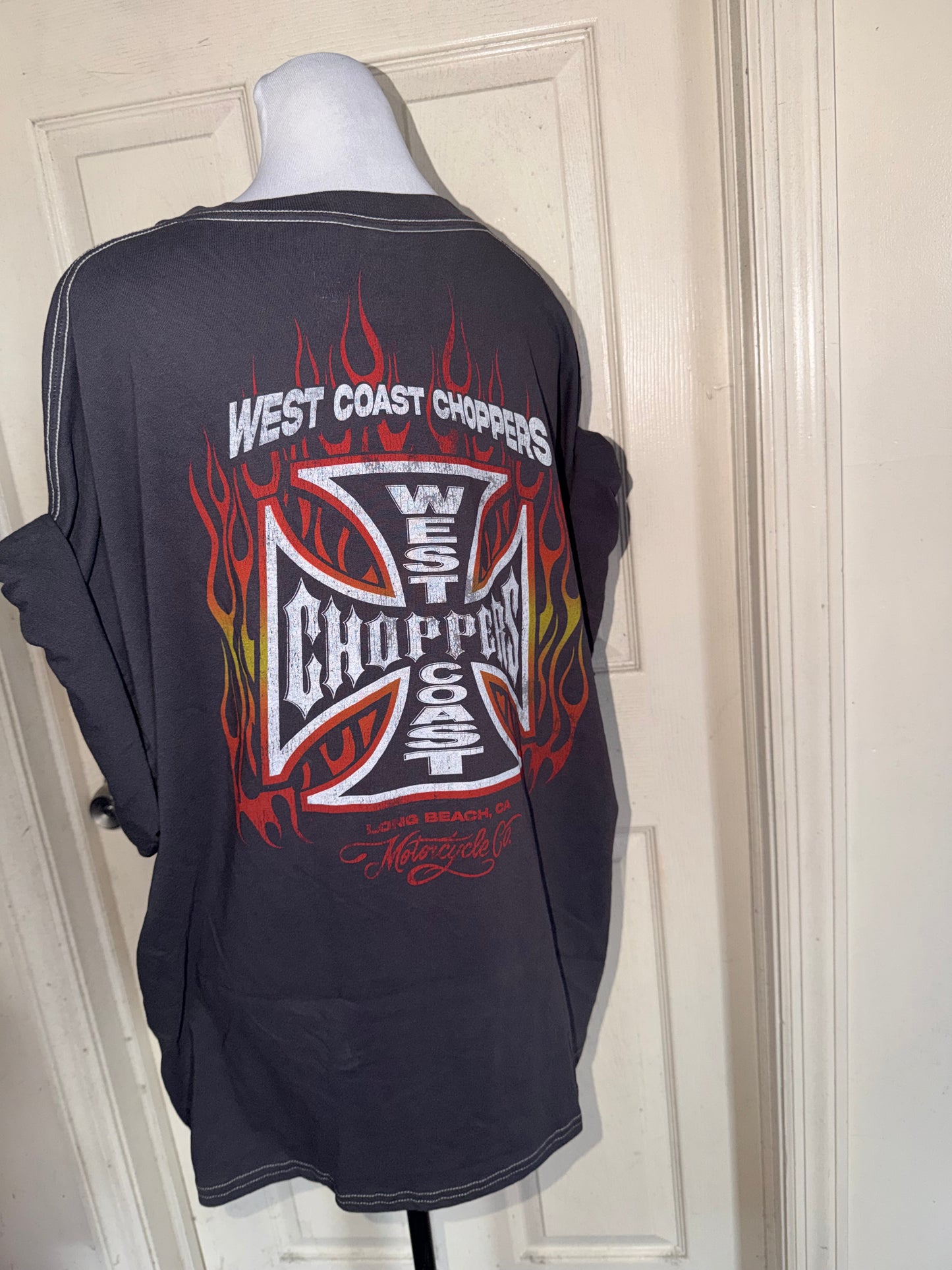 West Coast Choppers Double Sided Oversized Distressed Tre