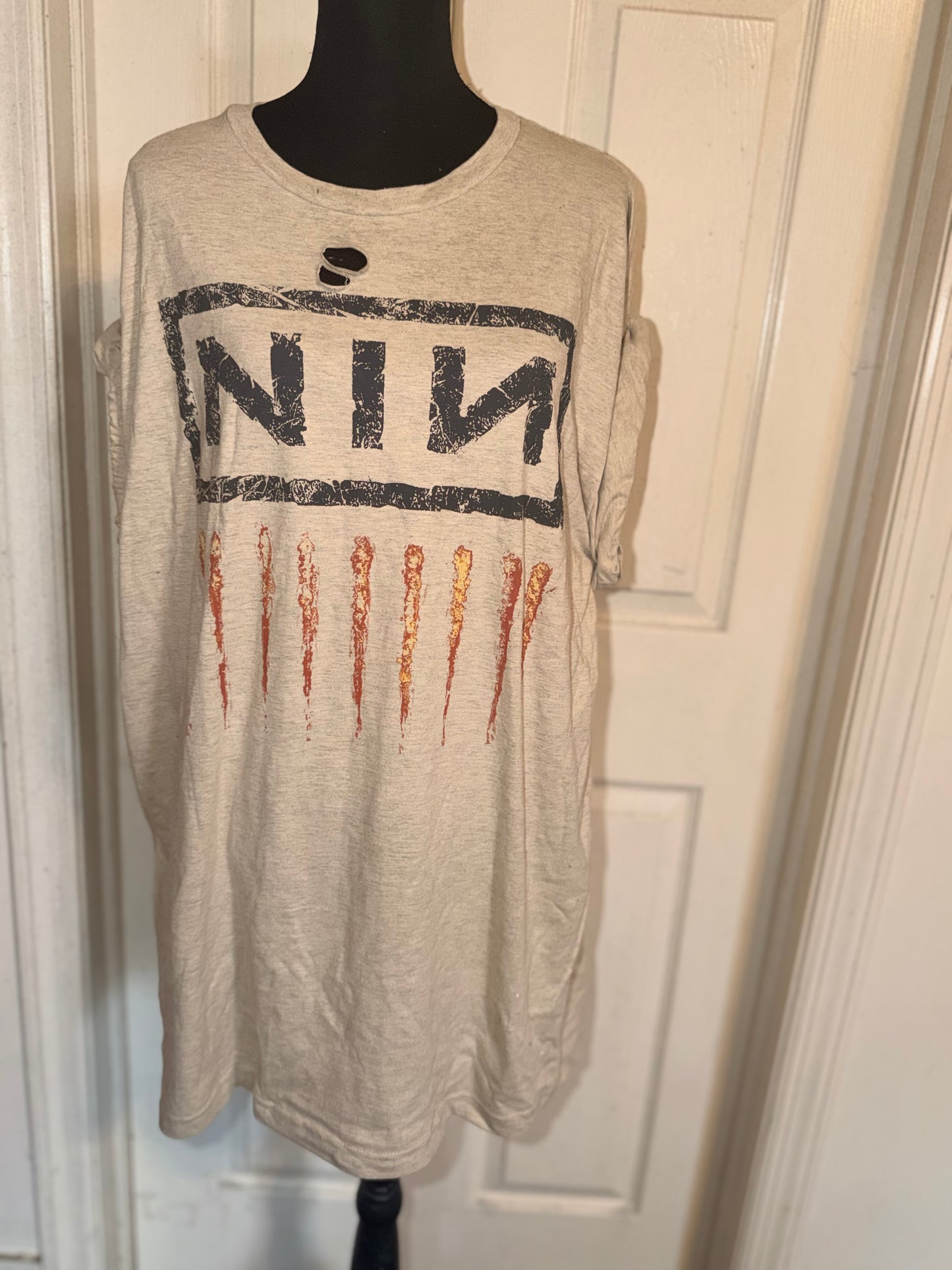 Nine Inch Nails Oversized Distressed Tee