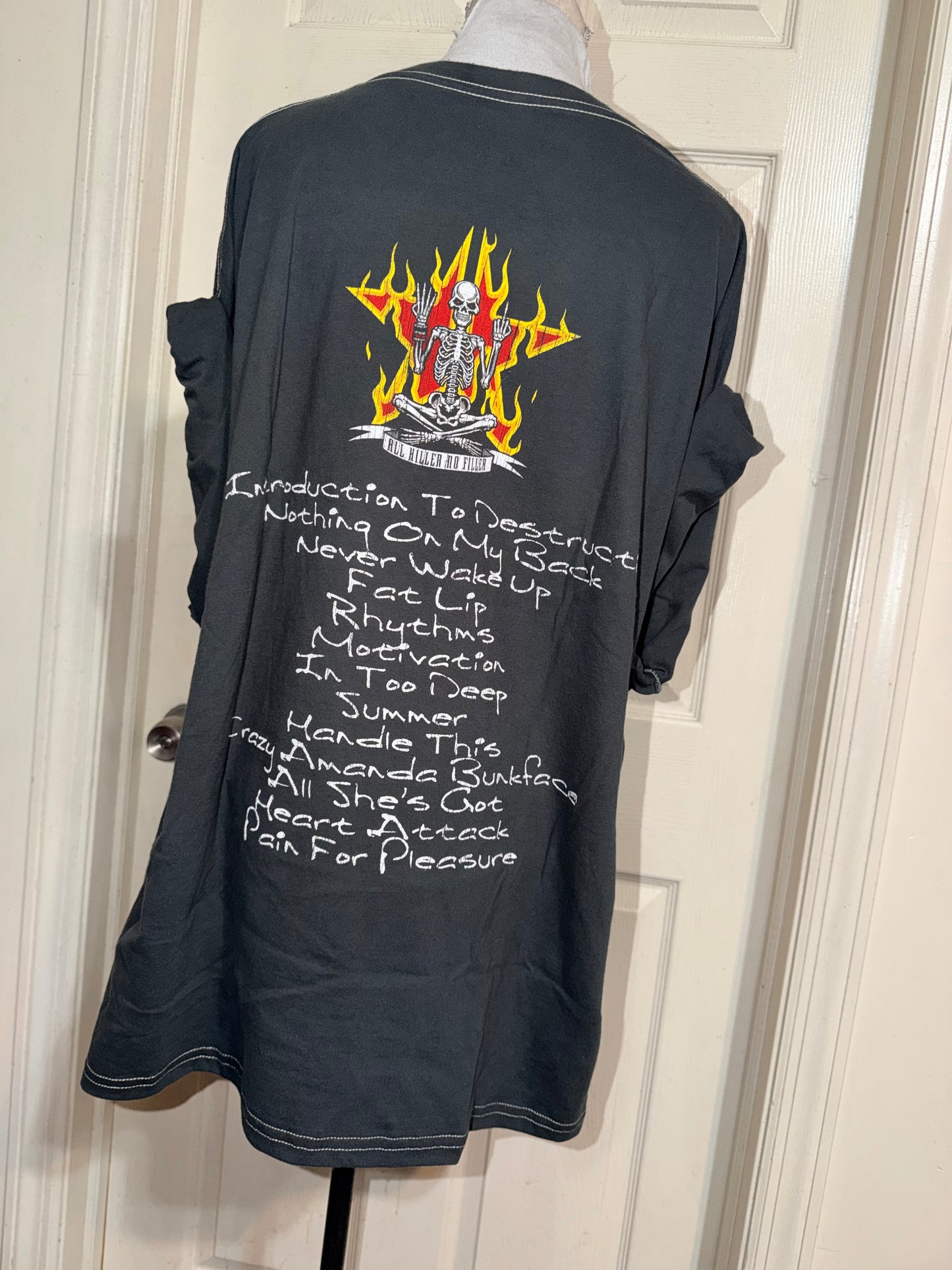 Sum 41 Double Sided Oversized Distressed Tee