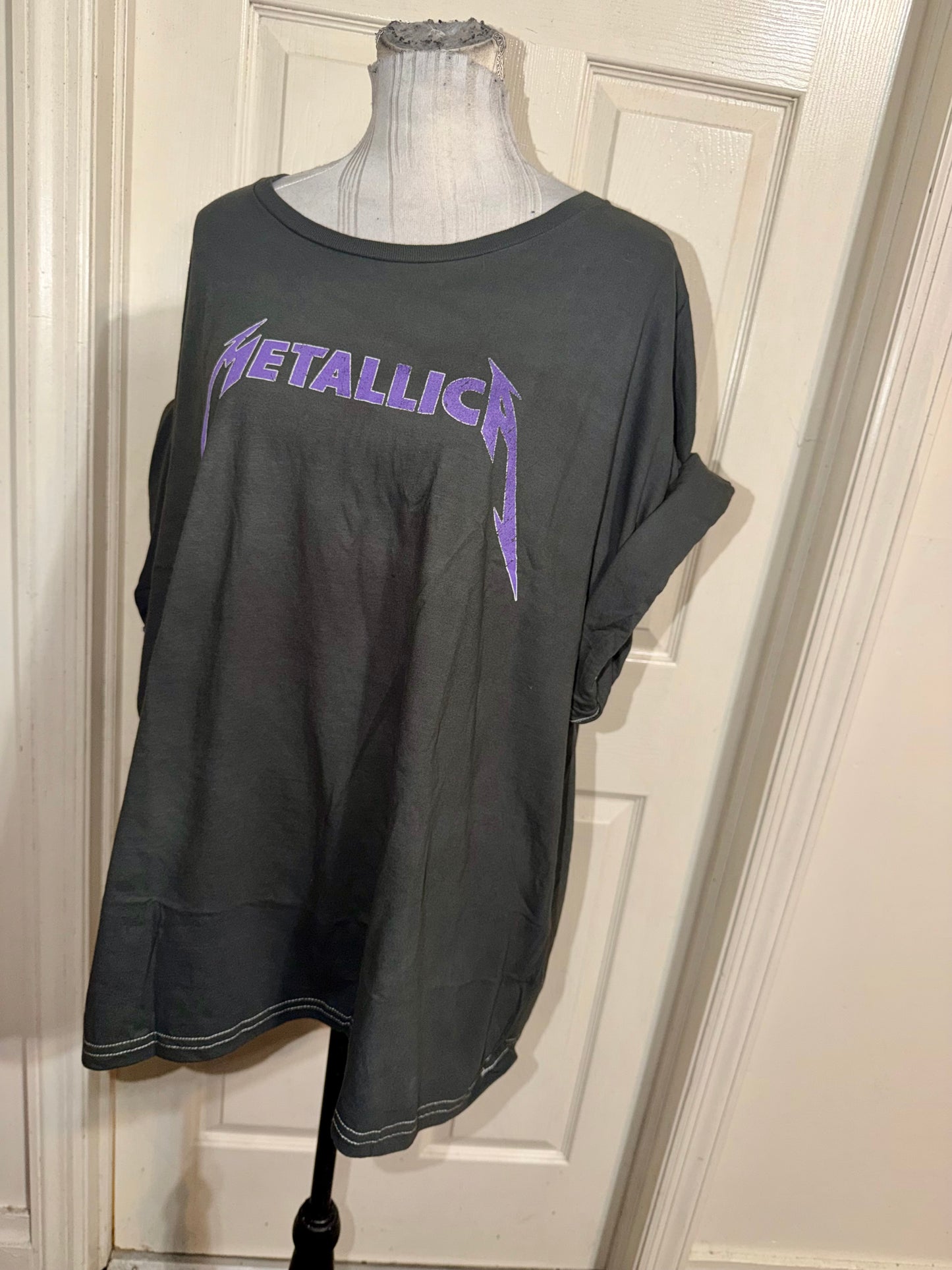 Metallica Double Sided Oversized Distressed Tee