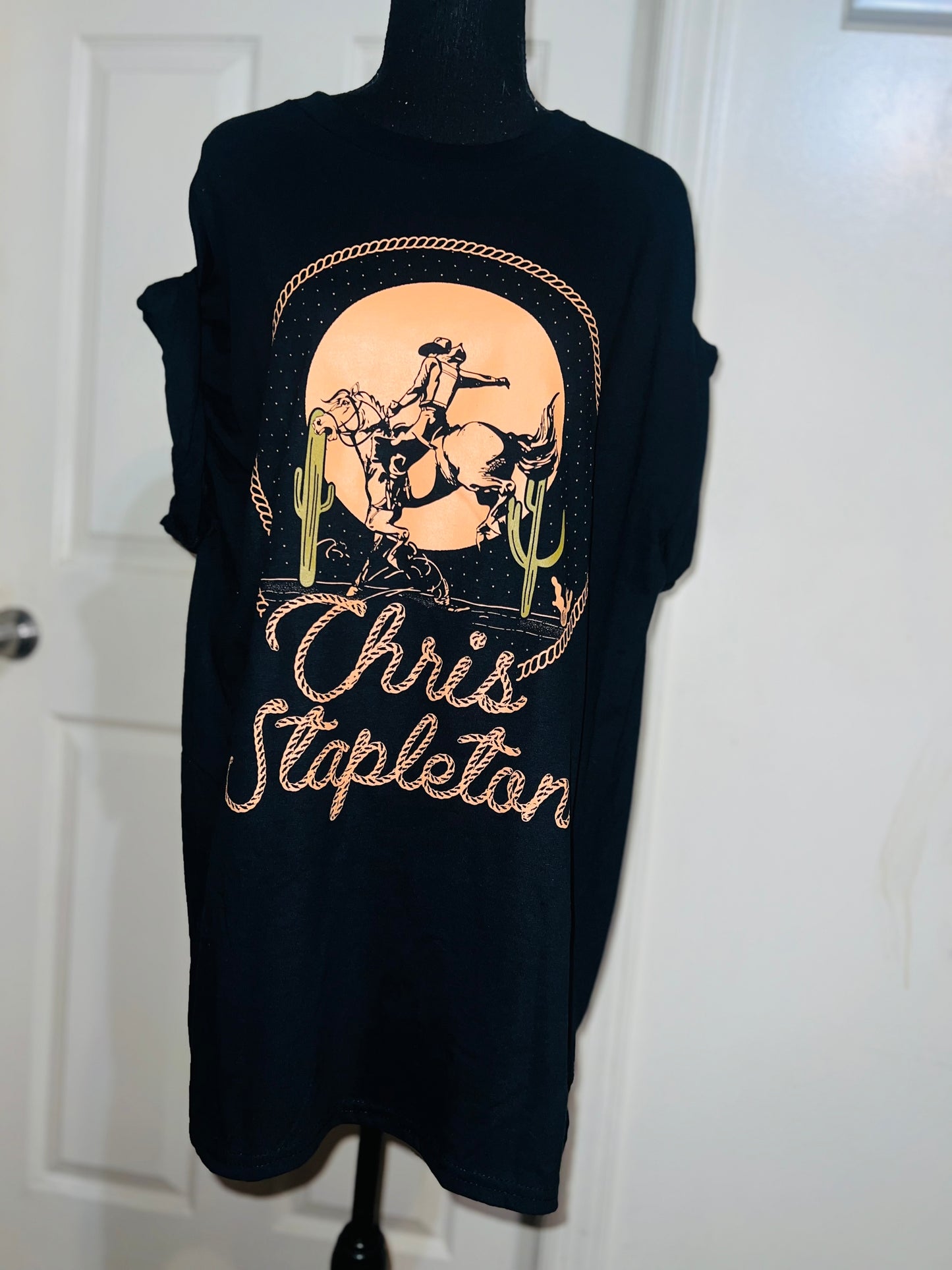 Chris Stapleton Oversized Distressed Tee