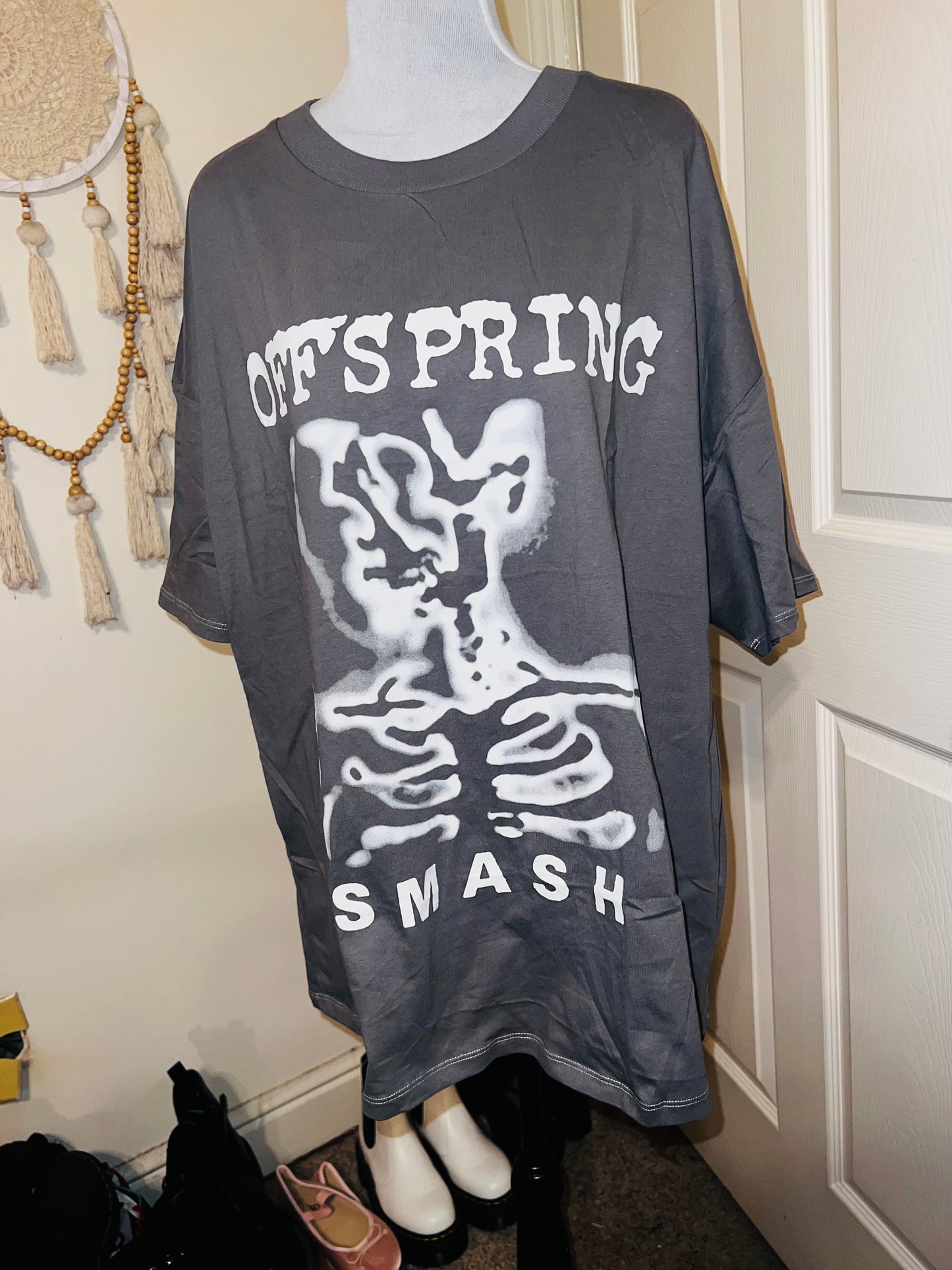 The Offspring “Smash” Oversized Distressed Tee