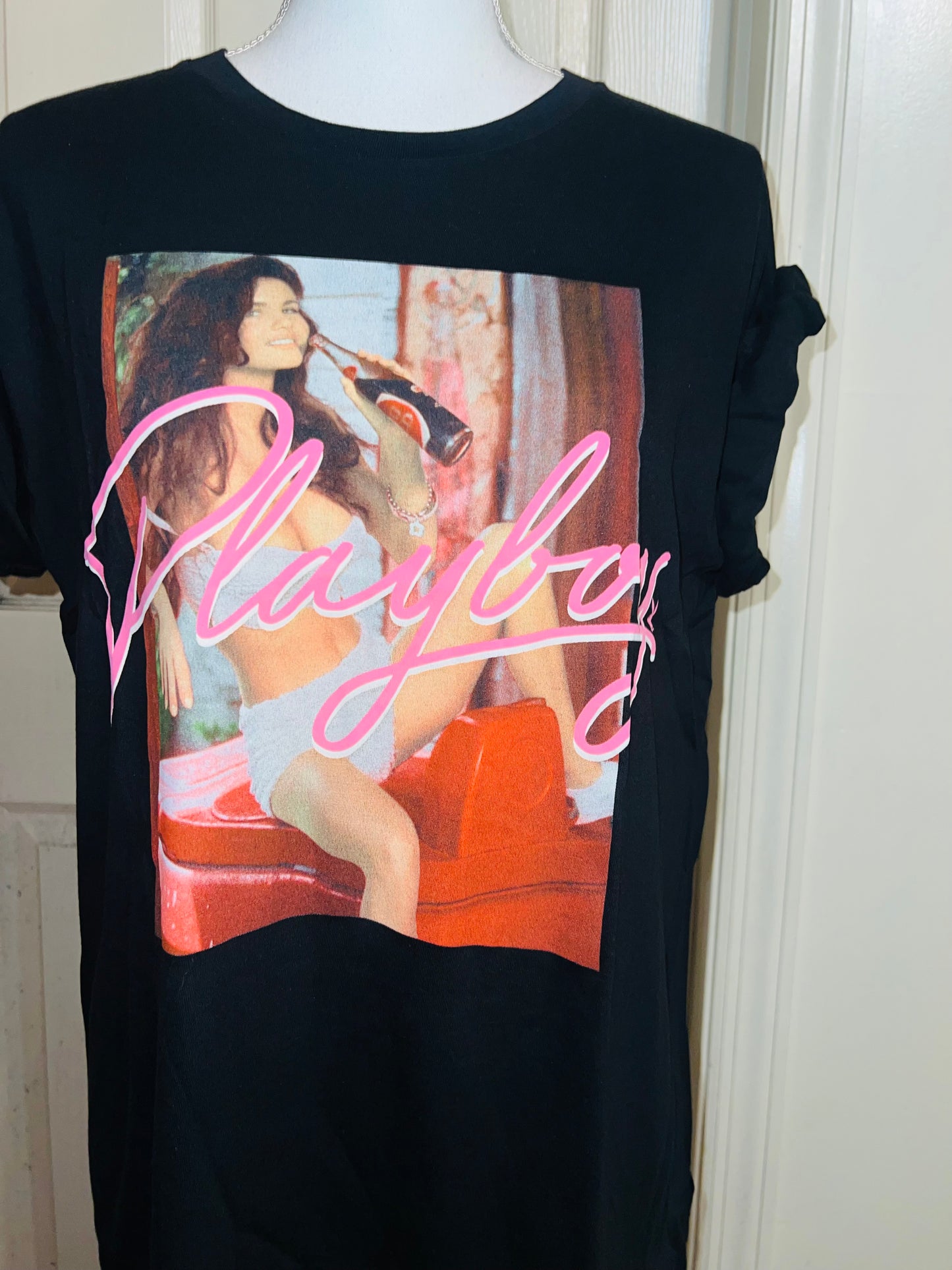 Playboy 1993 Cover Oversized Distressed Tee