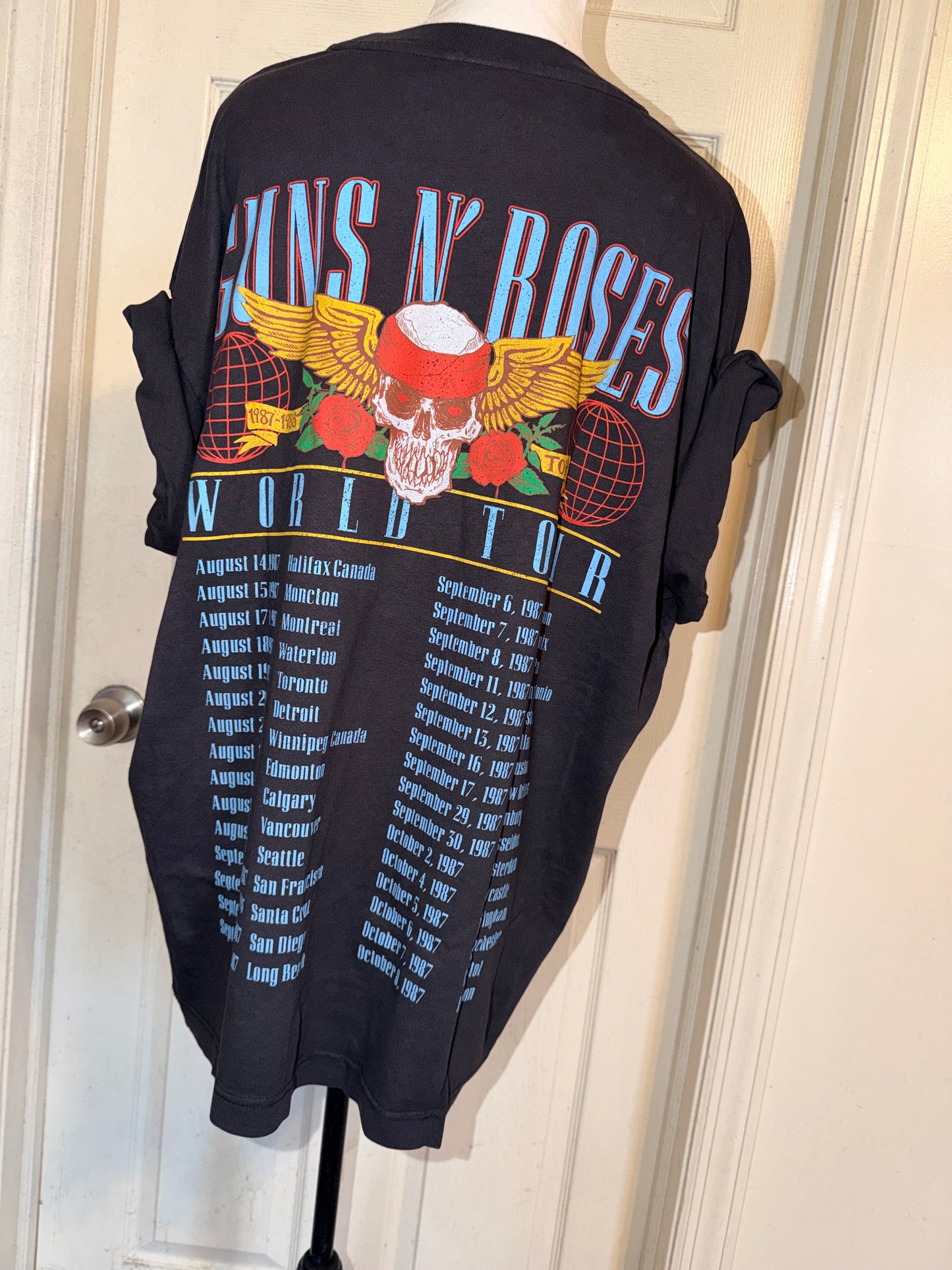 Guns N’ Roses Double Sided Oversized Distressed Tee