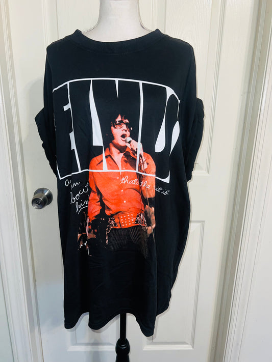 Elvis Oversized Distressed Tee