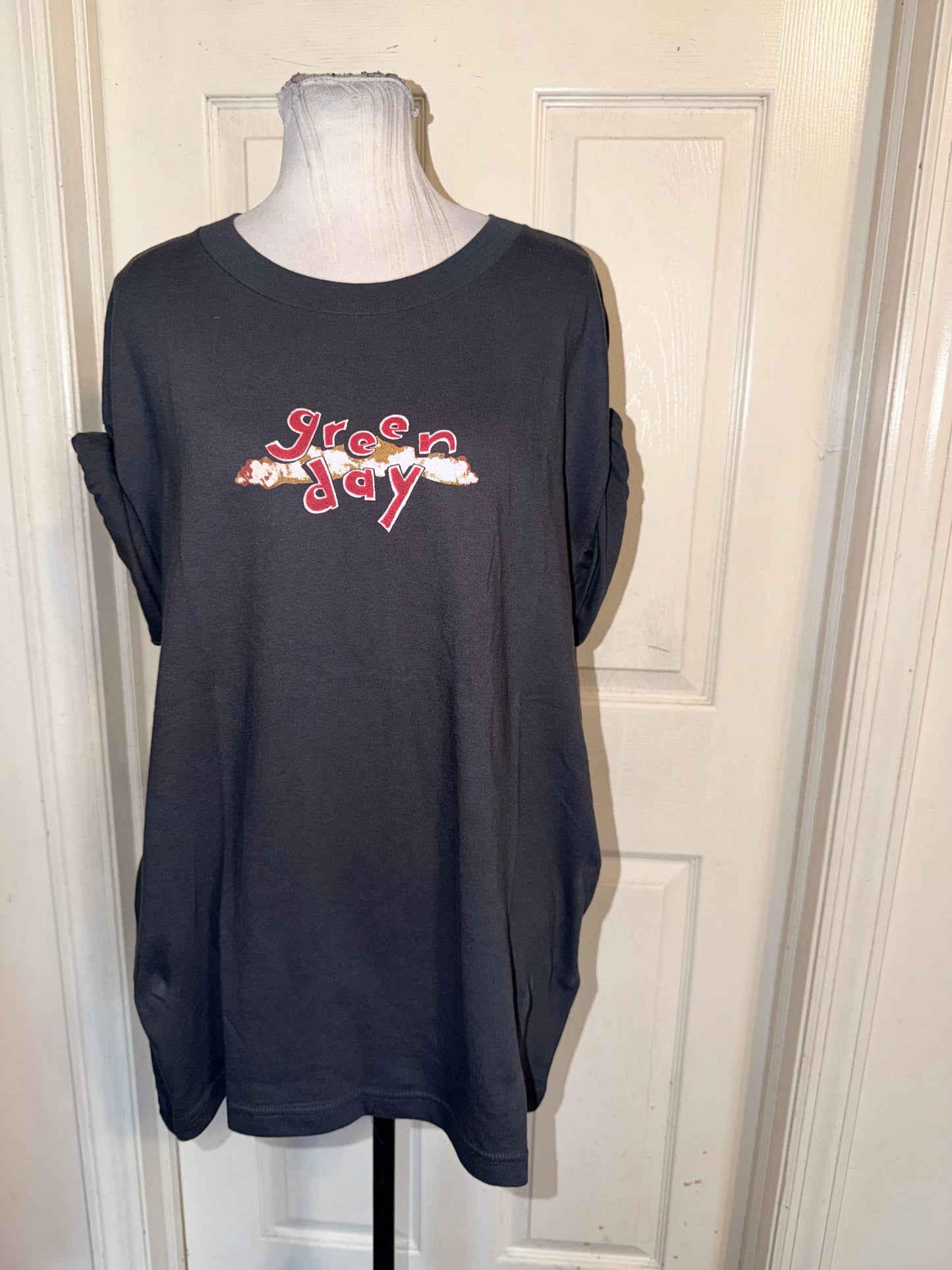 Green Day Double Sided Oversized Tee