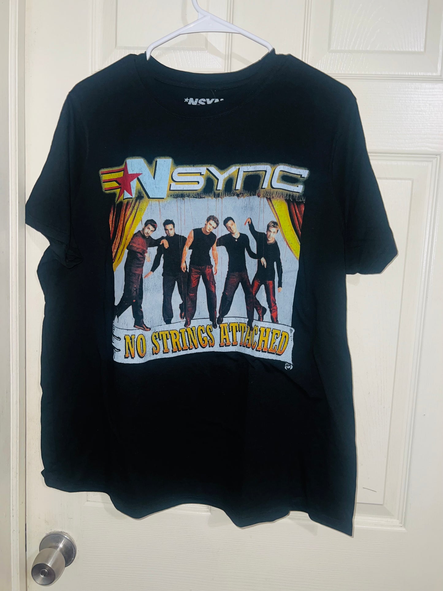 NSYNC No Strings Oversized Distressed Tee