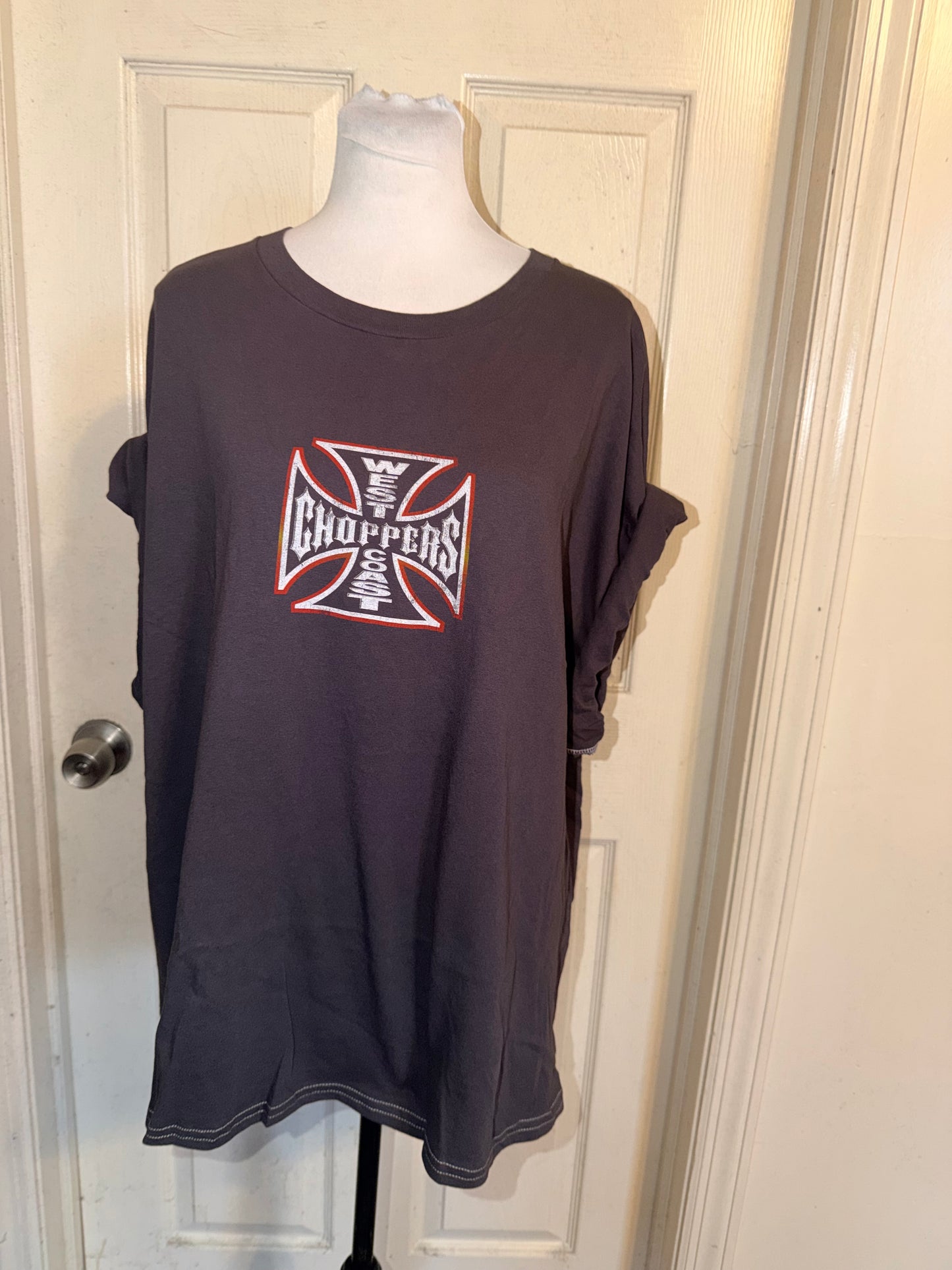 West Coast Choppers Double Sided Oversized Distressed Tre