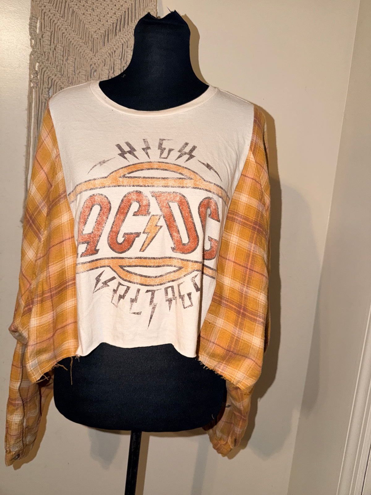 AC/DC Oversized Flannel Tee