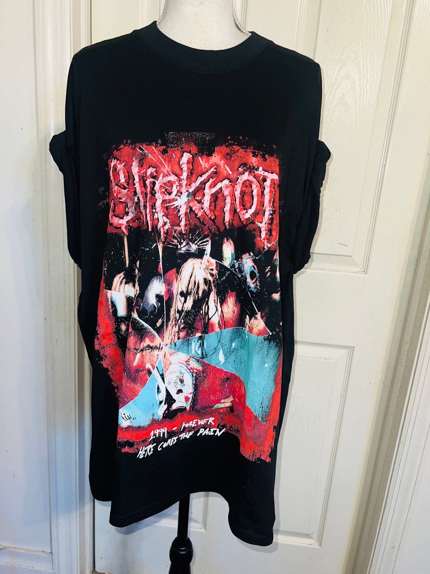 Slipknot Double Sided Oversized Distressed Tee
